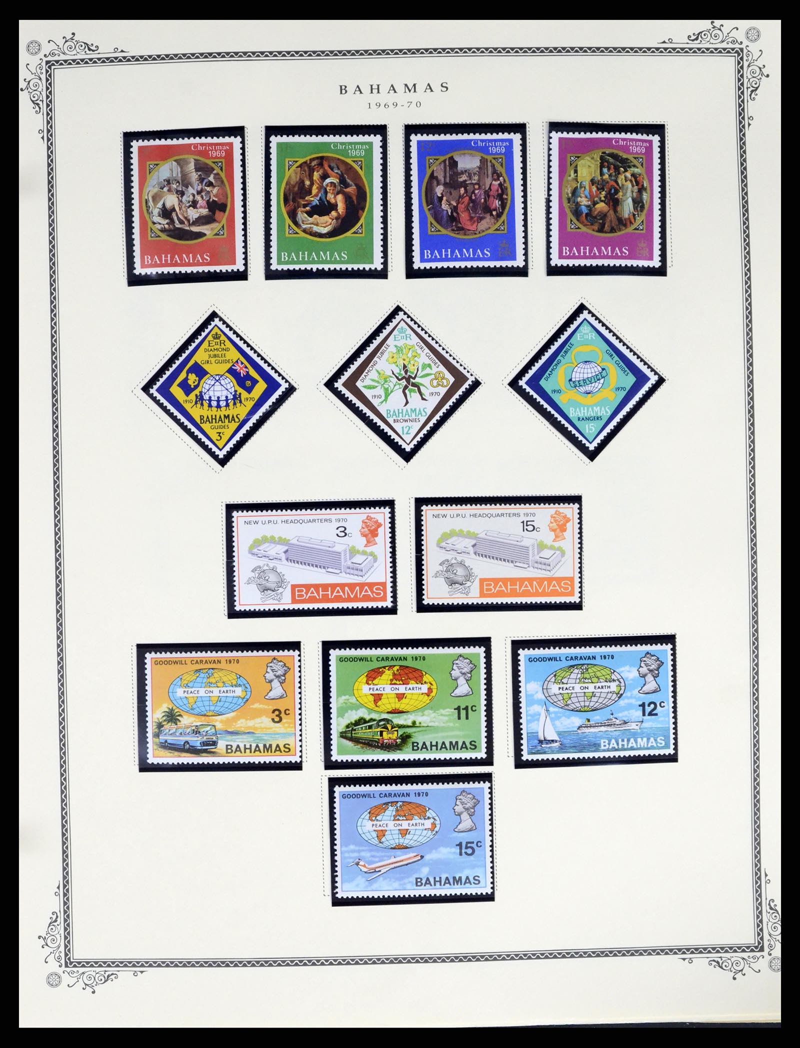 37629 040 - Postzegelverzameling 37629 Bahamas 1861-2013.