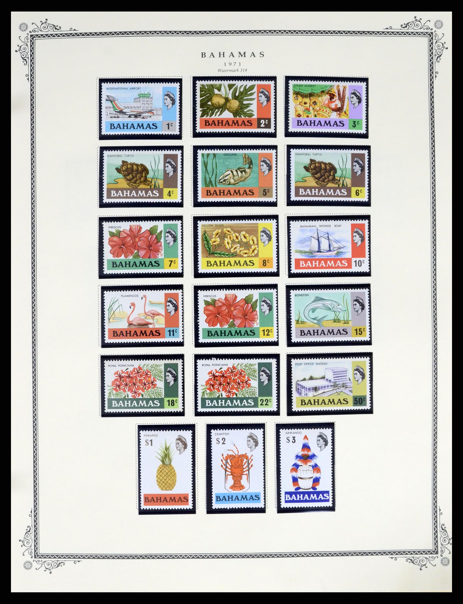 37629 044 - Postzegelverzameling 37629 Bahamas 1861-2013.