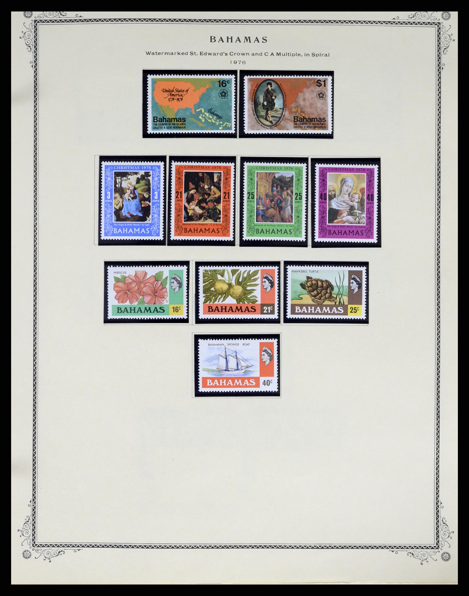37629 058 - Postzegelverzameling 37629 Bahamas 1861-2013.