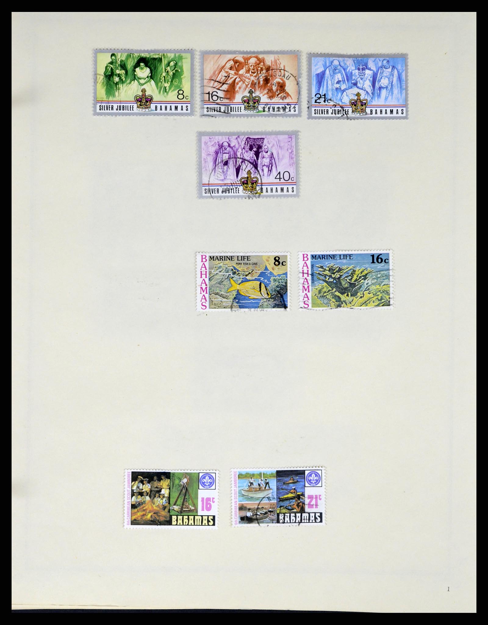 37629 059 - Postzegelverzameling 37629 Bahamas 1861-2013.