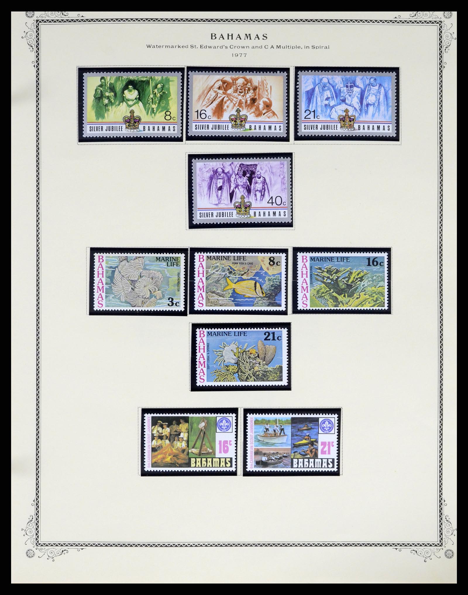 37629 060 - Postzegelverzameling 37629 Bahamas 1861-2013.
