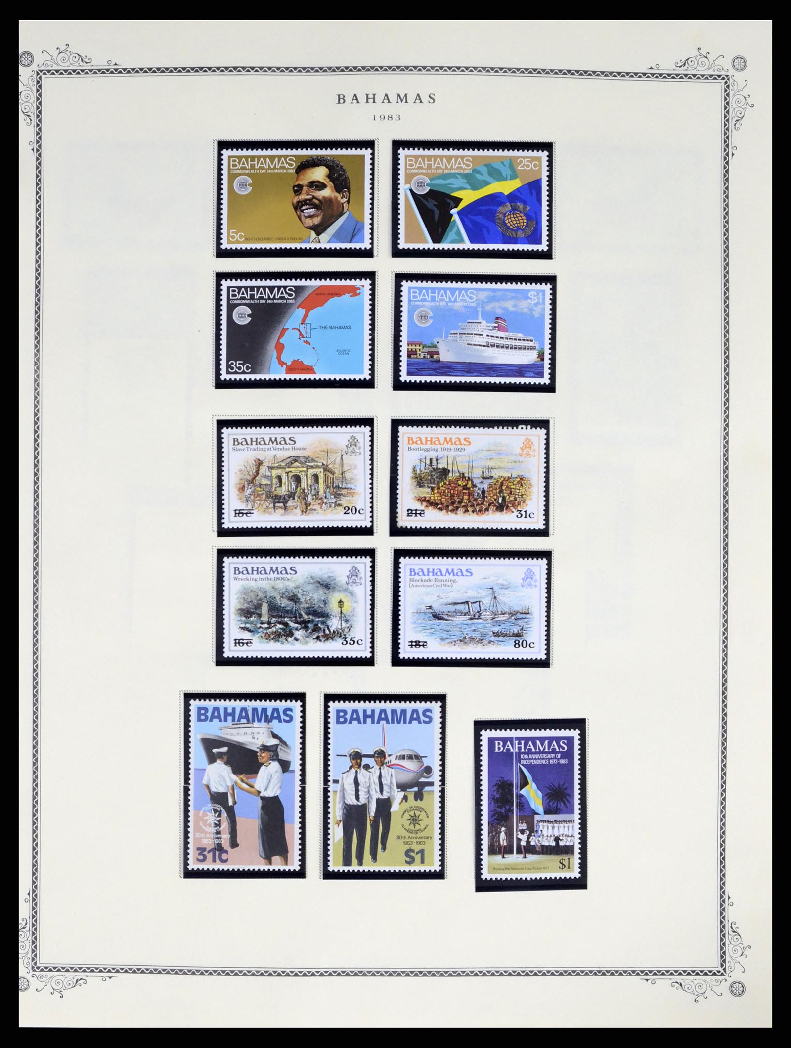 37629 081 - Postzegelverzameling 37629 Bahamas 1861-2013.