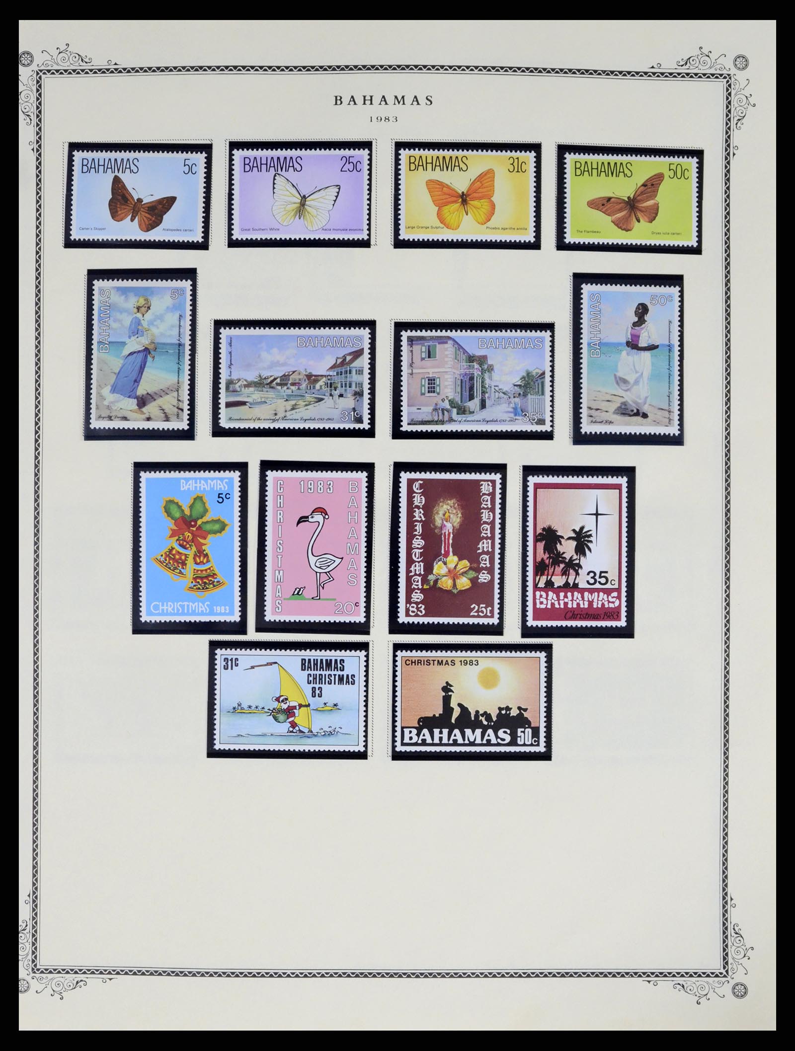 37629 083 - Postzegelverzameling 37629 Bahamas 1861-2013.