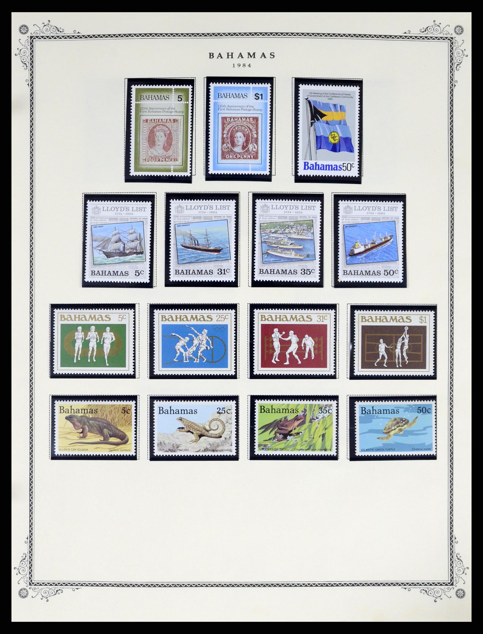37629 085 - Postzegelverzameling 37629 Bahamas 1861-2013.