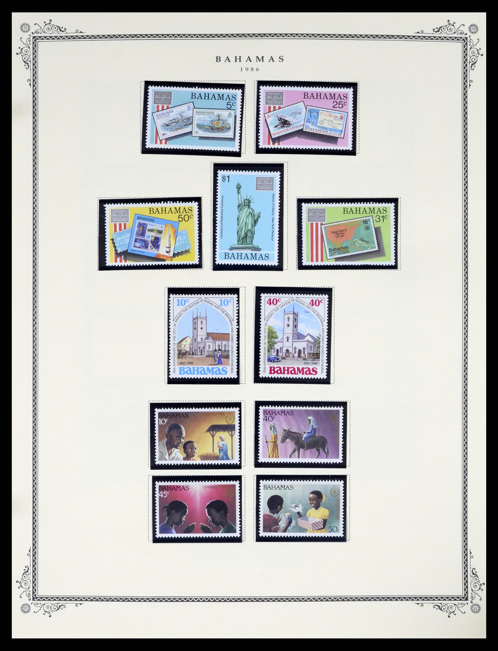 37629 093 - Postzegelverzameling 37629 Bahamas 1861-2013.