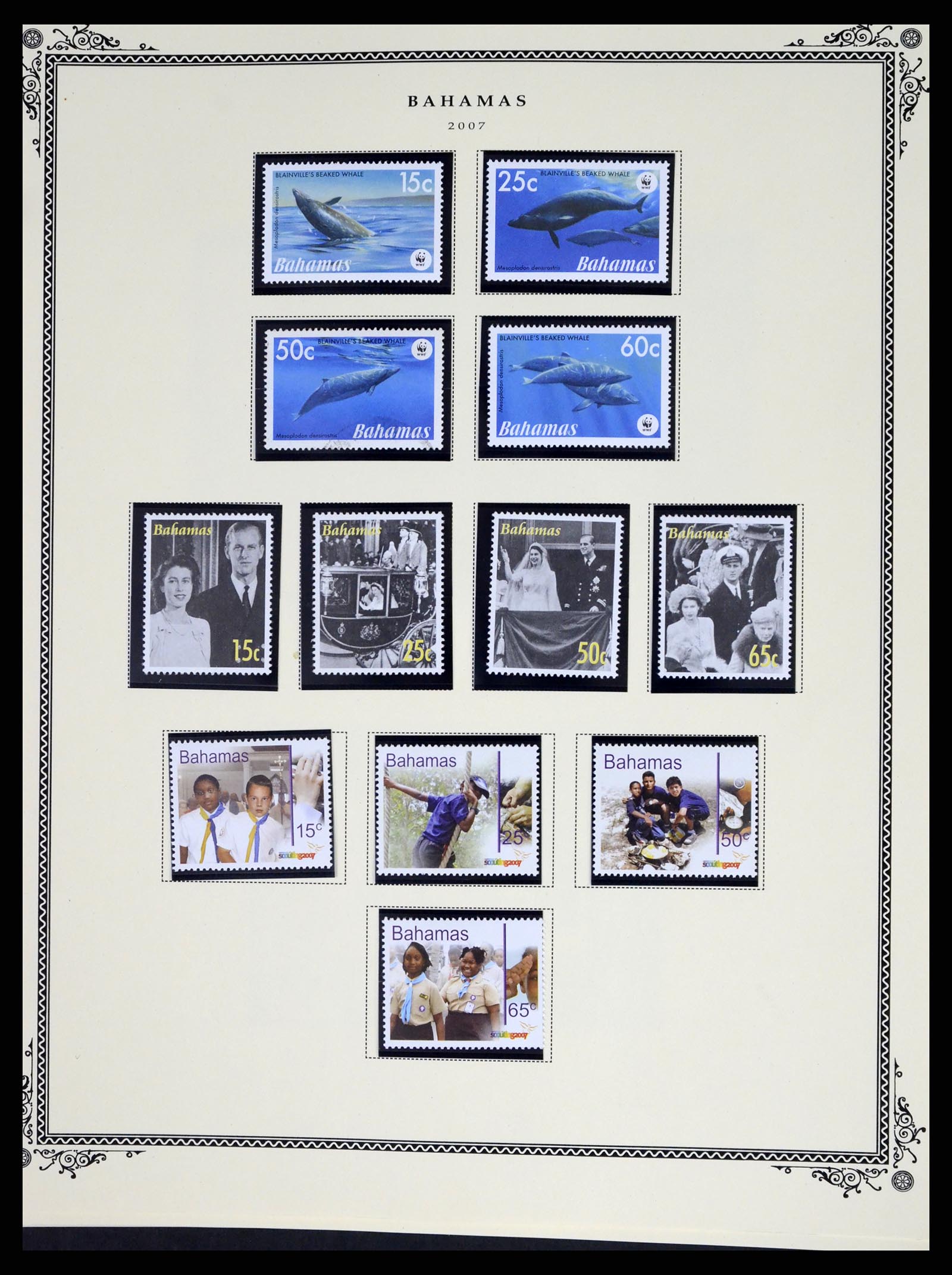 37629 217 - Postzegelverzameling 37629 Bahamas 1861-2013.