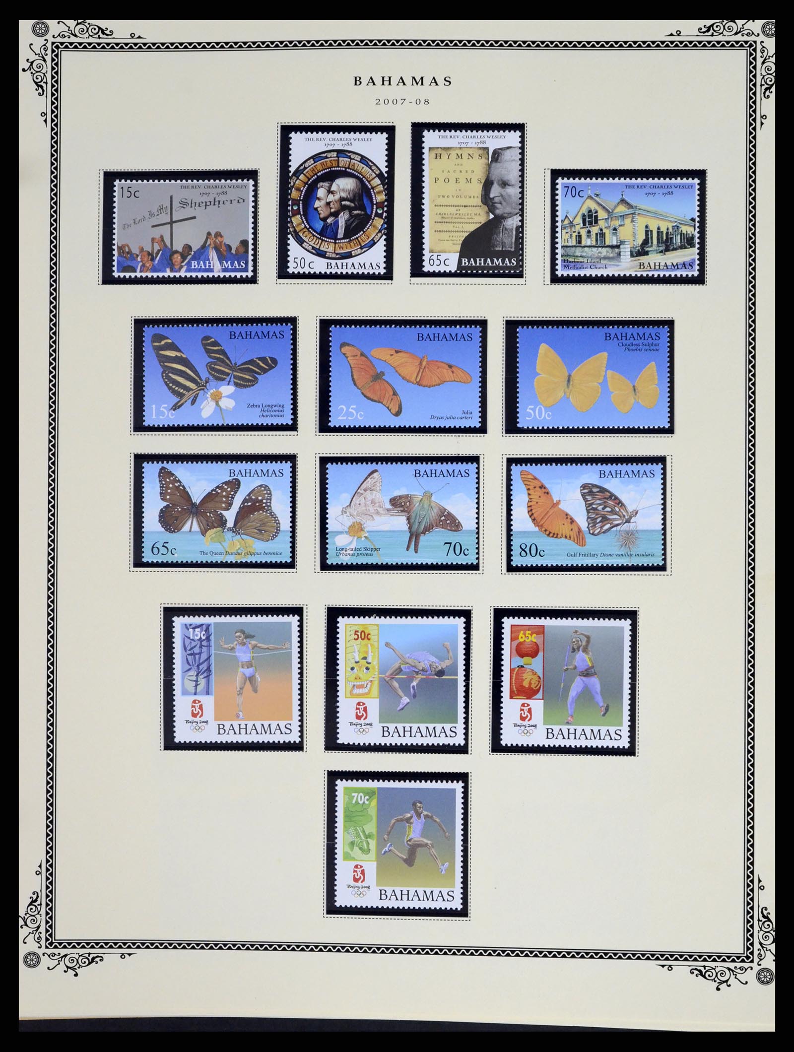 37629 221 - Postzegelverzameling 37629 Bahamas 1861-2013.