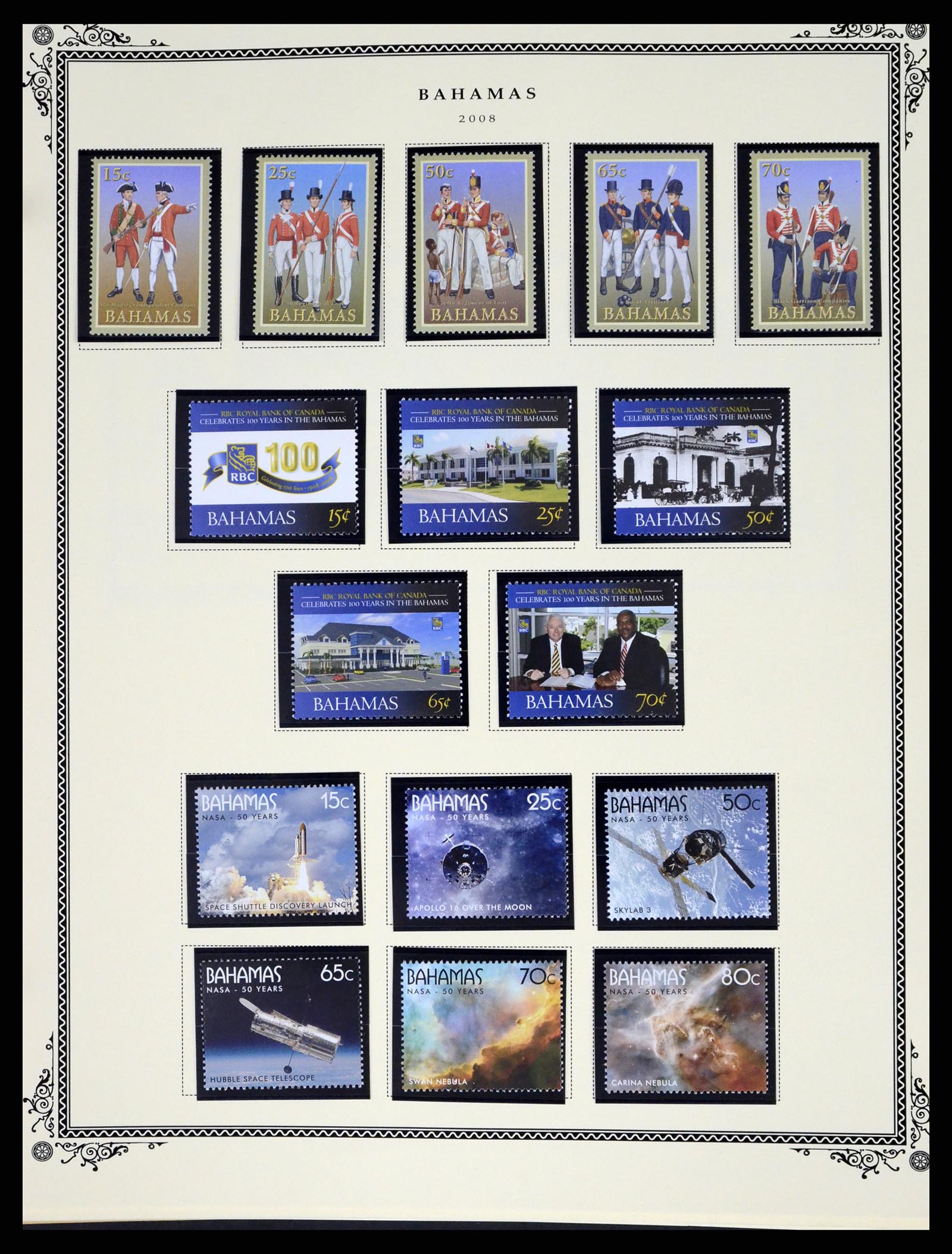 37629 222 - Postzegelverzameling 37629 Bahamas 1861-2013.