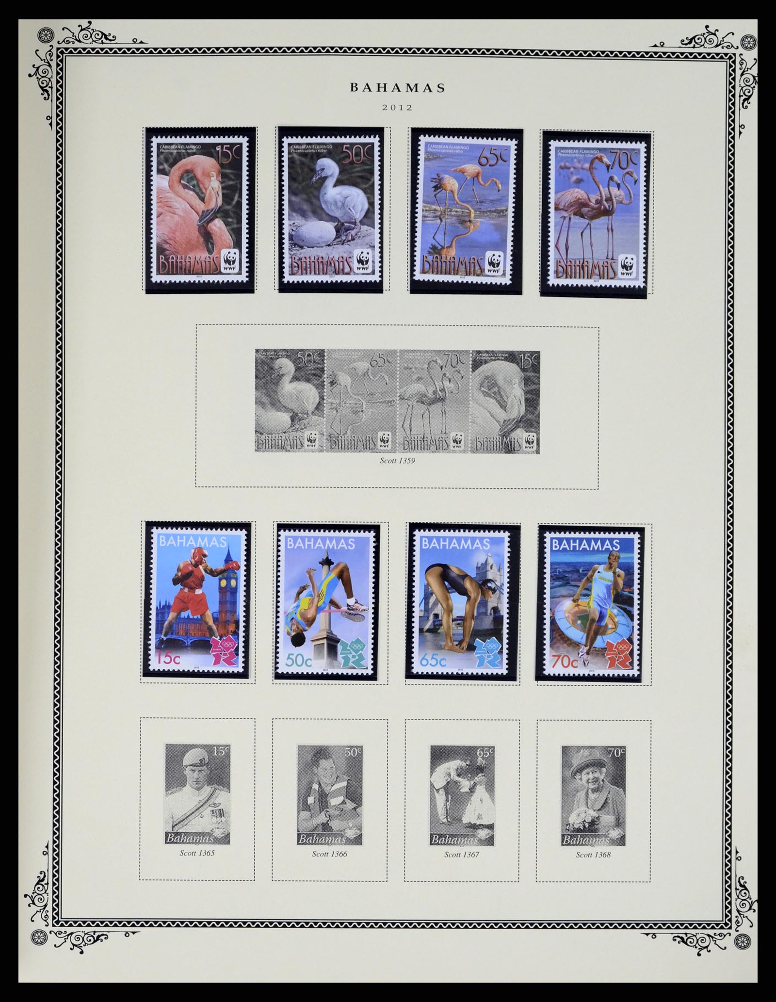 37629 238 - Postzegelverzameling 37629 Bahamas 1861-2013.