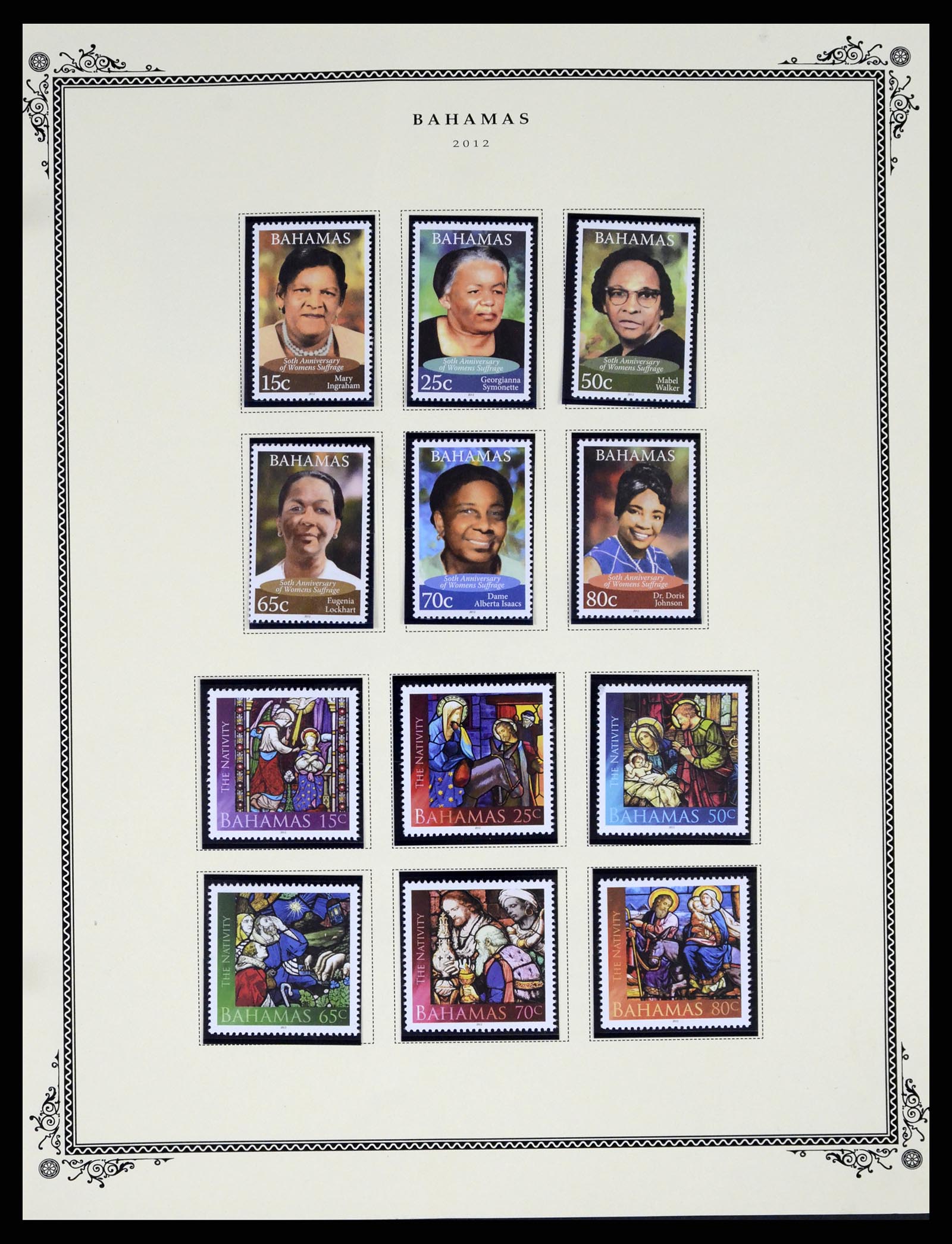37629 240 - Postzegelverzameling 37629 Bahamas 1861-2013.