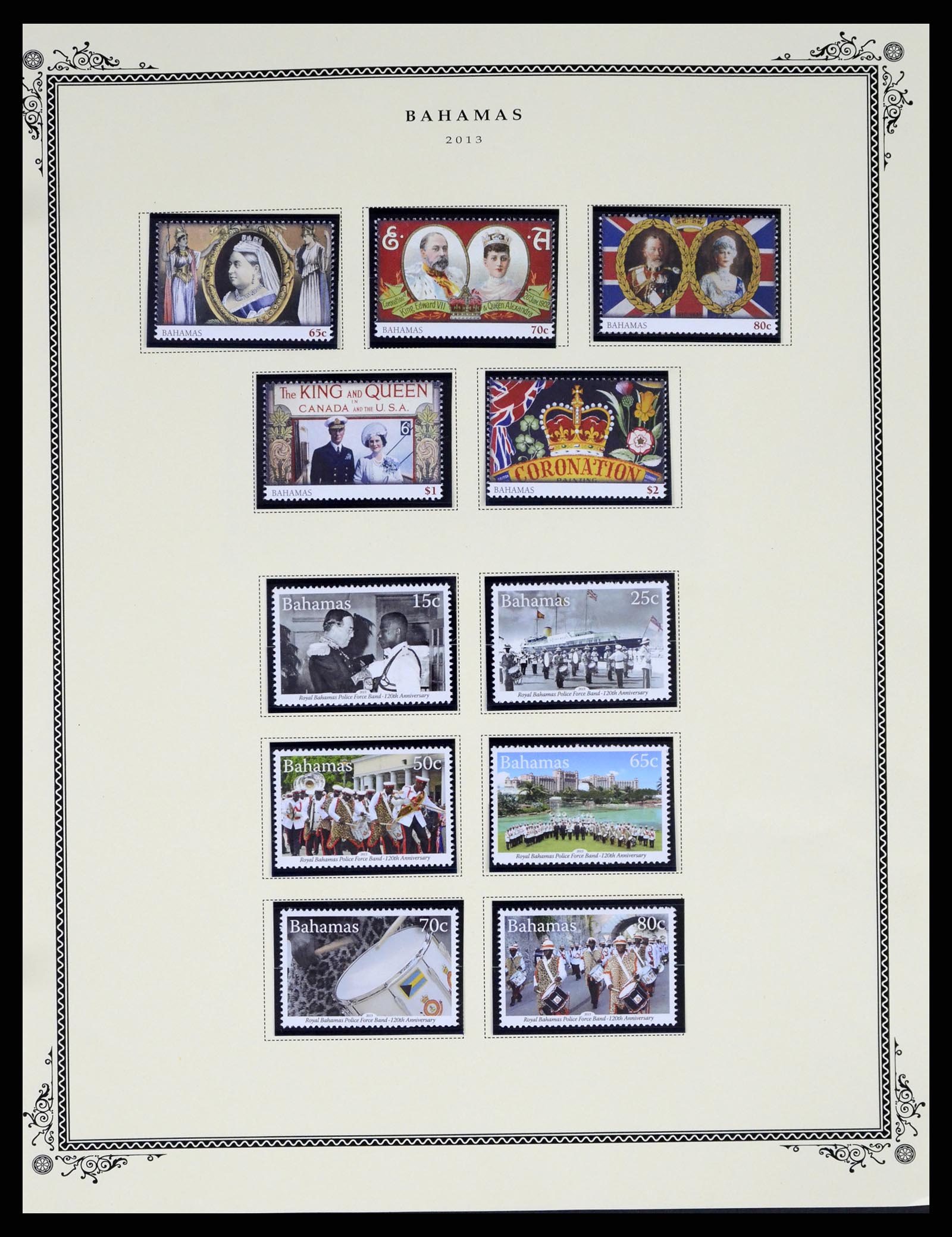 37629 241 - Postzegelverzameling 37629 Bahamas 1861-2013.
