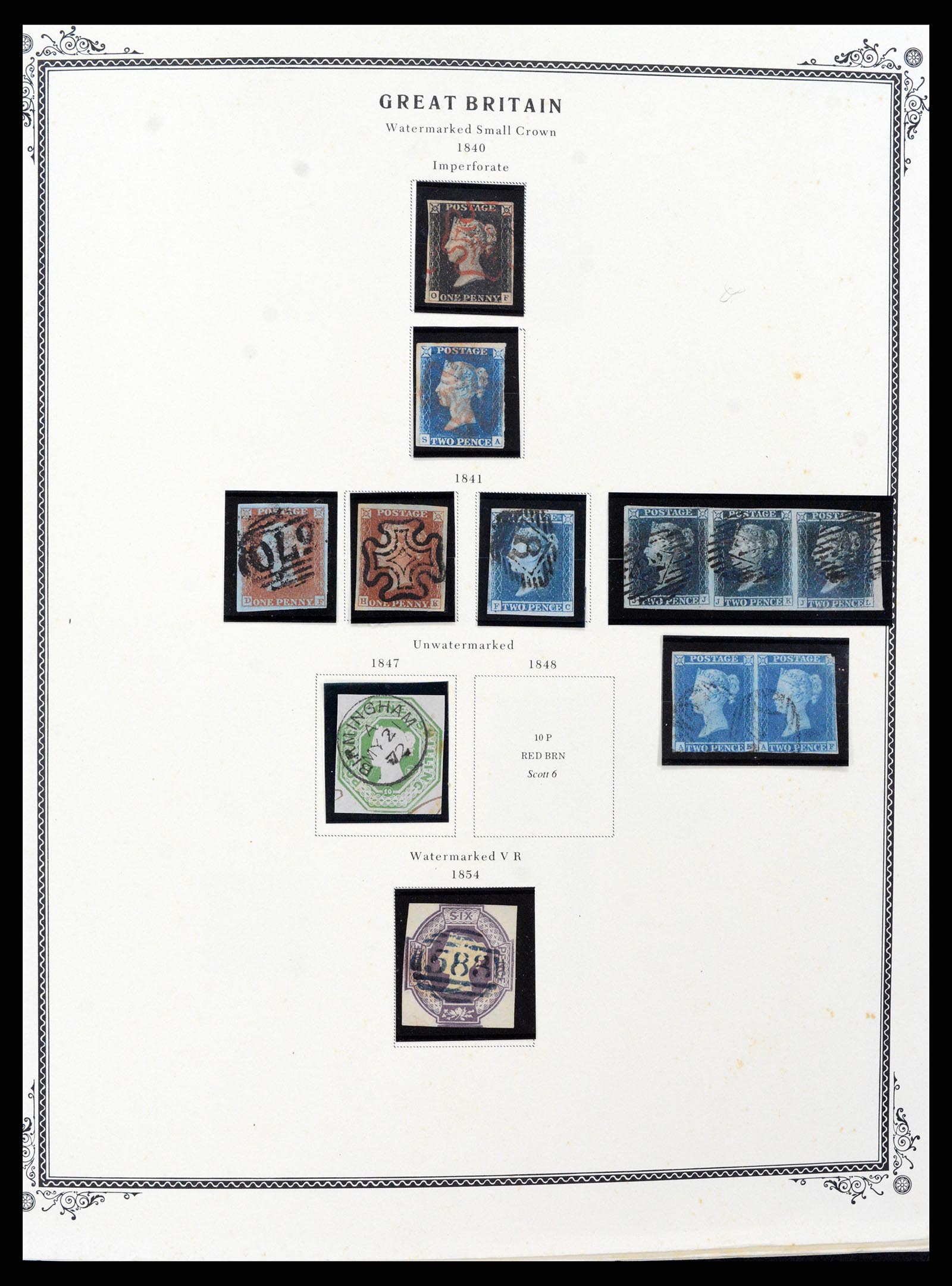 37630 002 - Postzegelverzameling 37630 Engeland 1840-1990.