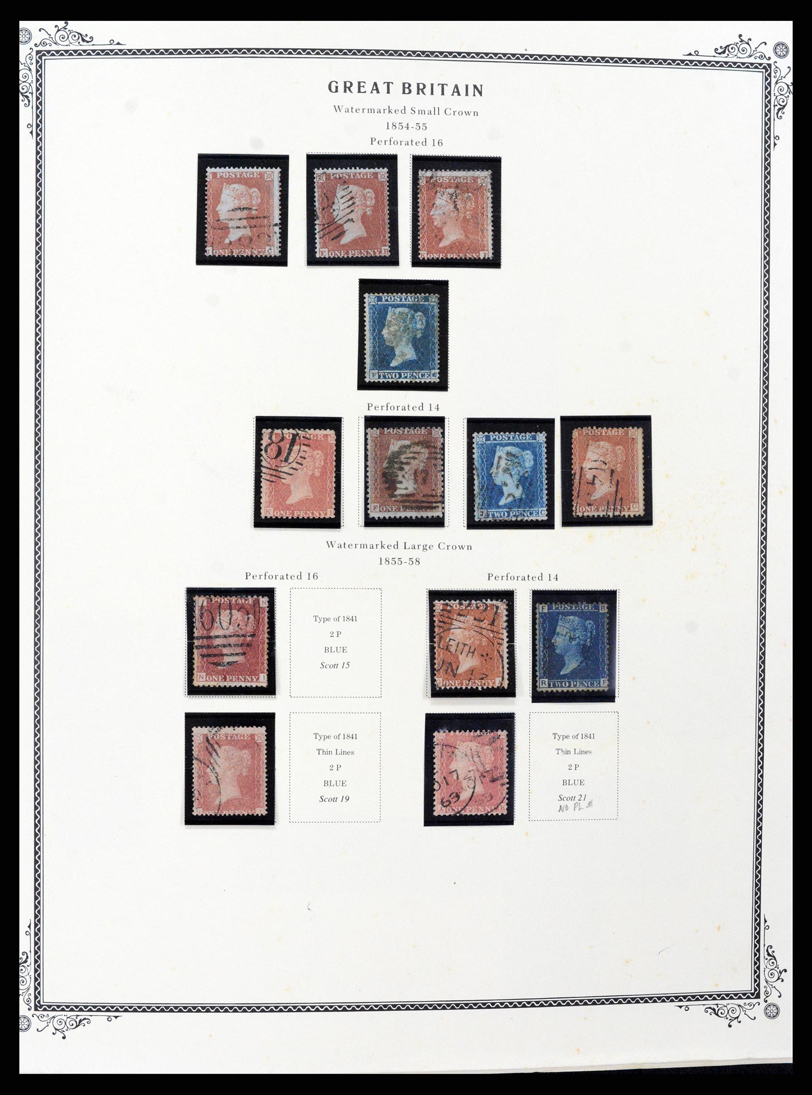 37630 003 - Postzegelverzameling 37630 Engeland 1840-1990.