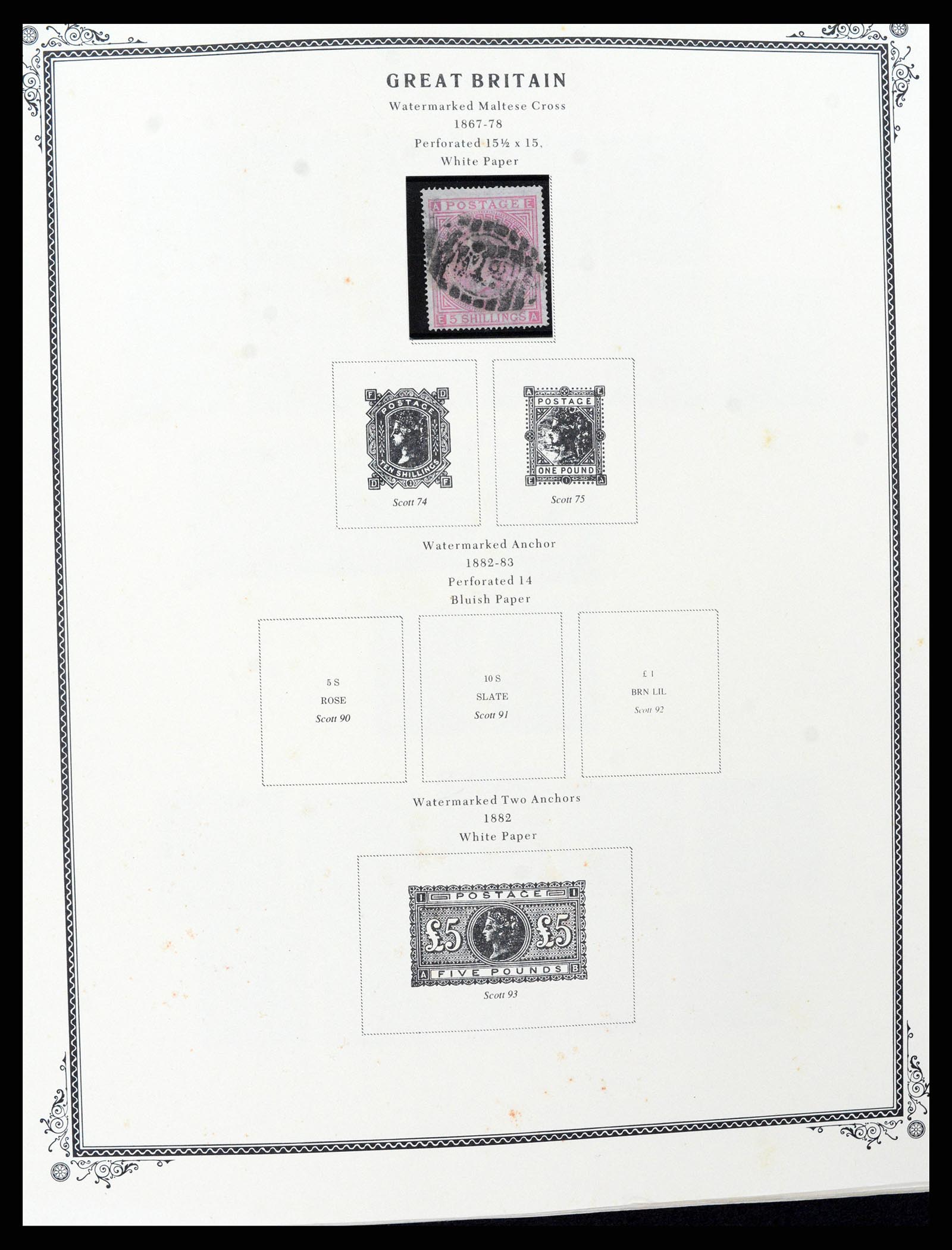 37630 011 - Postzegelverzameling 37630 Engeland 1840-1990.