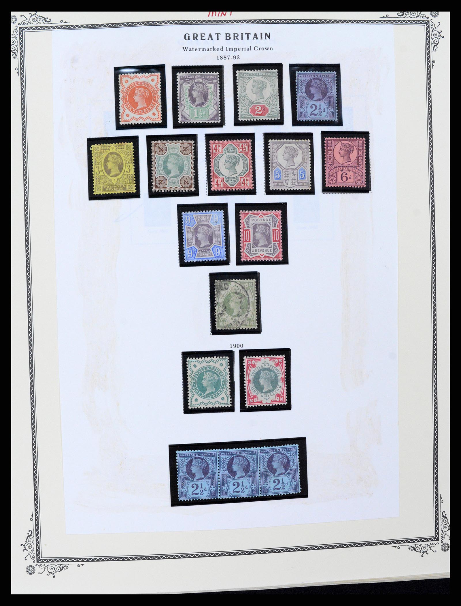 37630 014 - Postzegelverzameling 37630 Engeland 1840-1990.