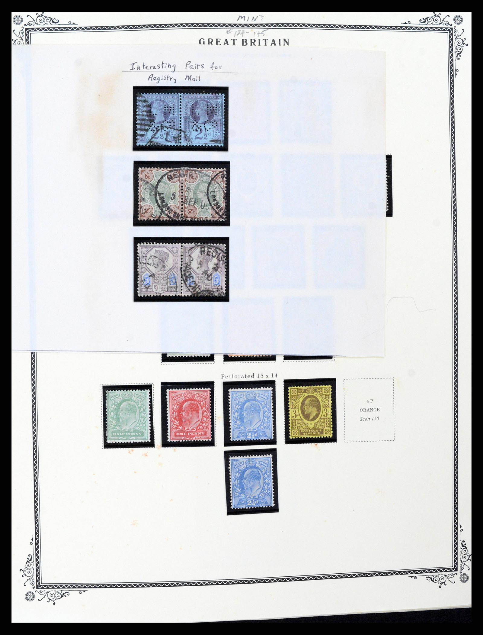 37630 016 - Postzegelverzameling 37630 Engeland 1840-1990.