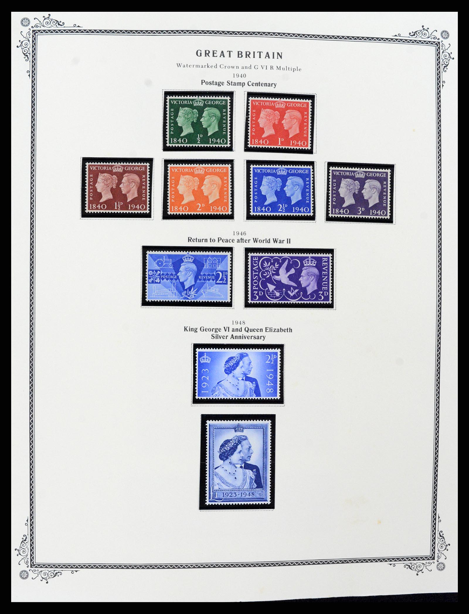 37630 034 - Postzegelverzameling 37630 Engeland 1840-1990.