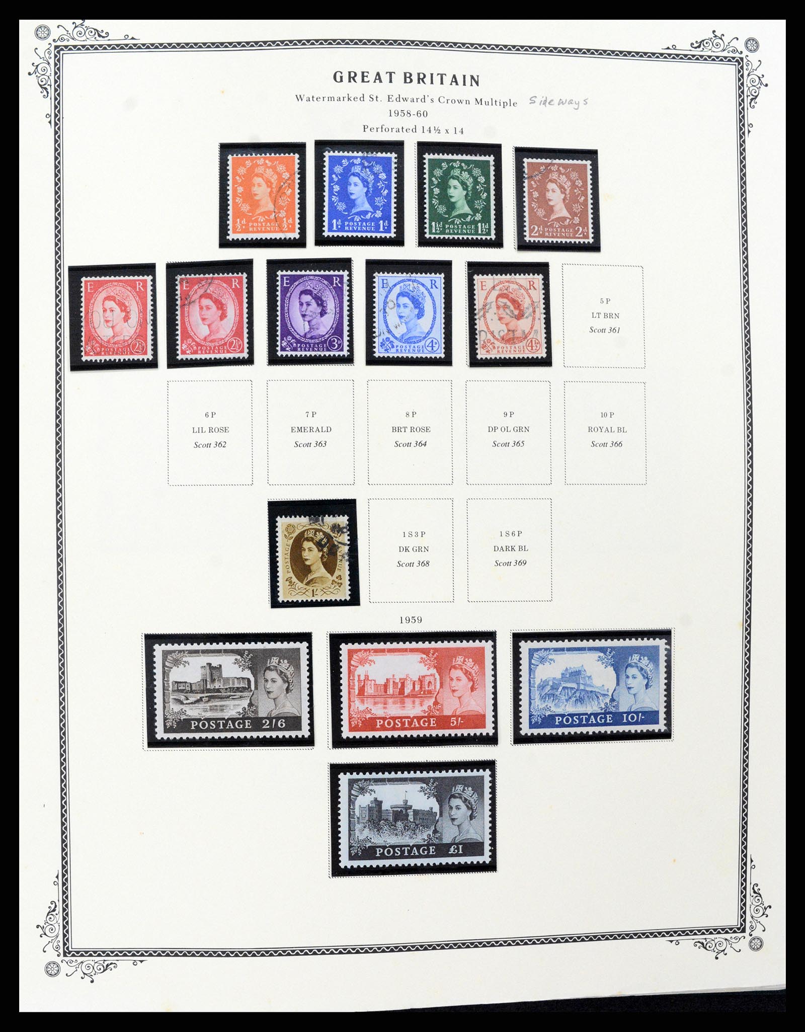 37630 044 - Postzegelverzameling 37630 Engeland 1840-1990.