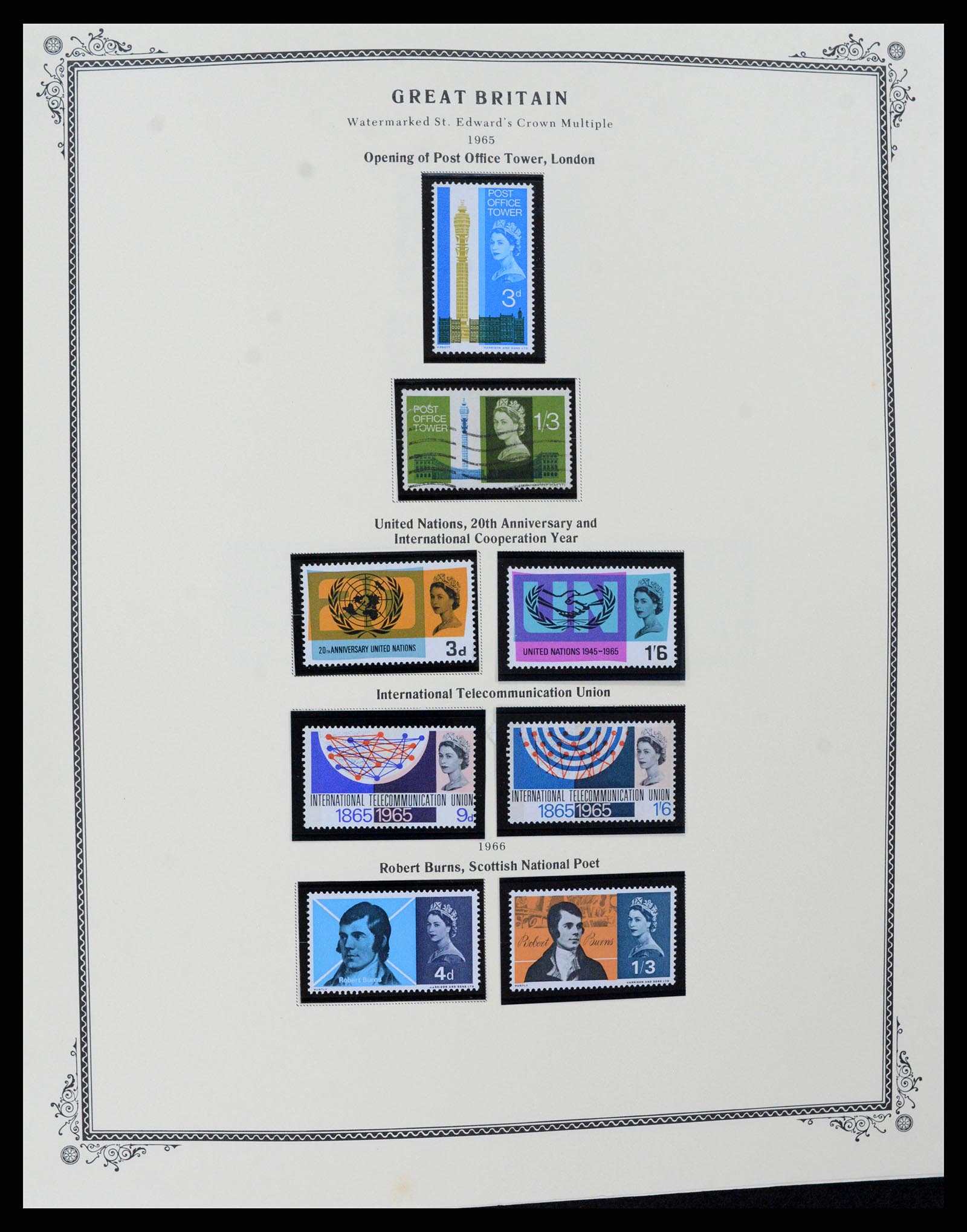 37630 054 - Postzegelverzameling 37630 Engeland 1840-1990.