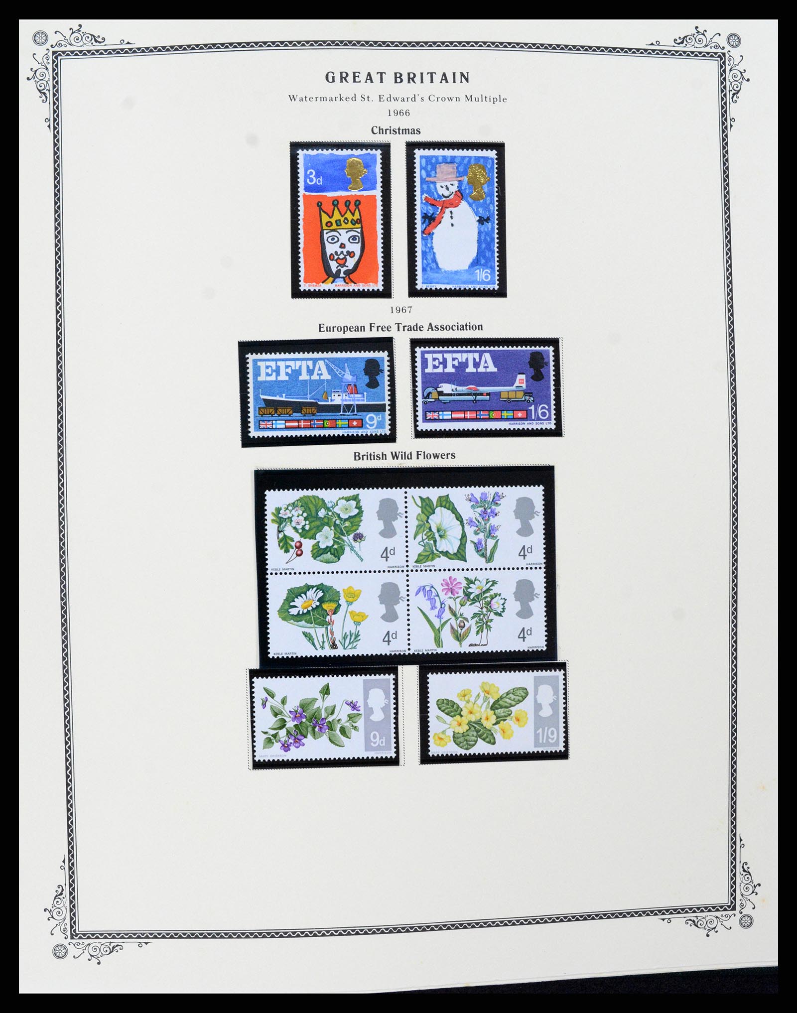 37630 059 - Postzegelverzameling 37630 Engeland 1840-1990.