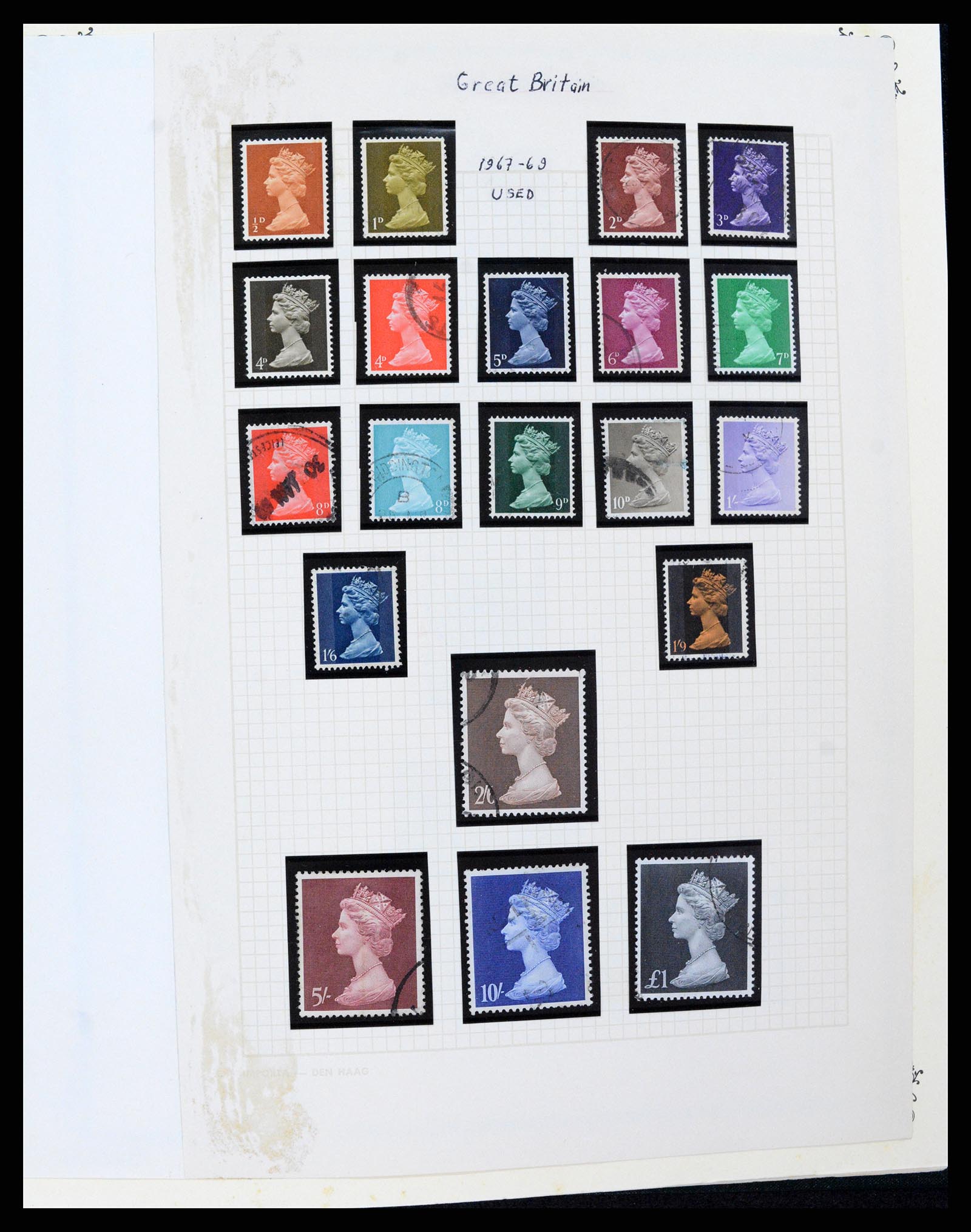 37630 061 - Postzegelverzameling 37630 Engeland 1840-1990.