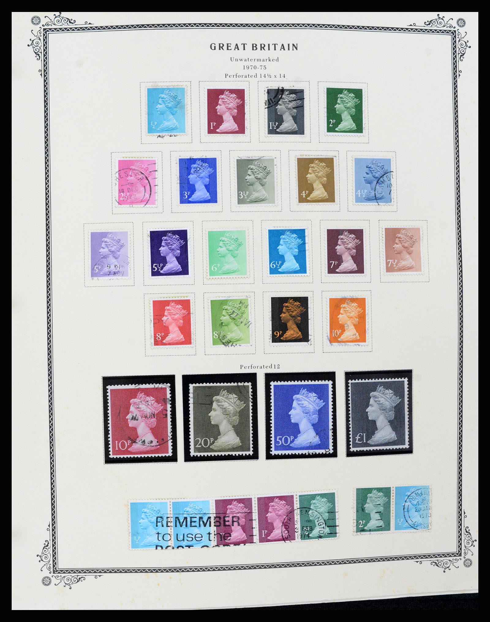 37630 069 - Postzegelverzameling 37630 Engeland 1840-1990.