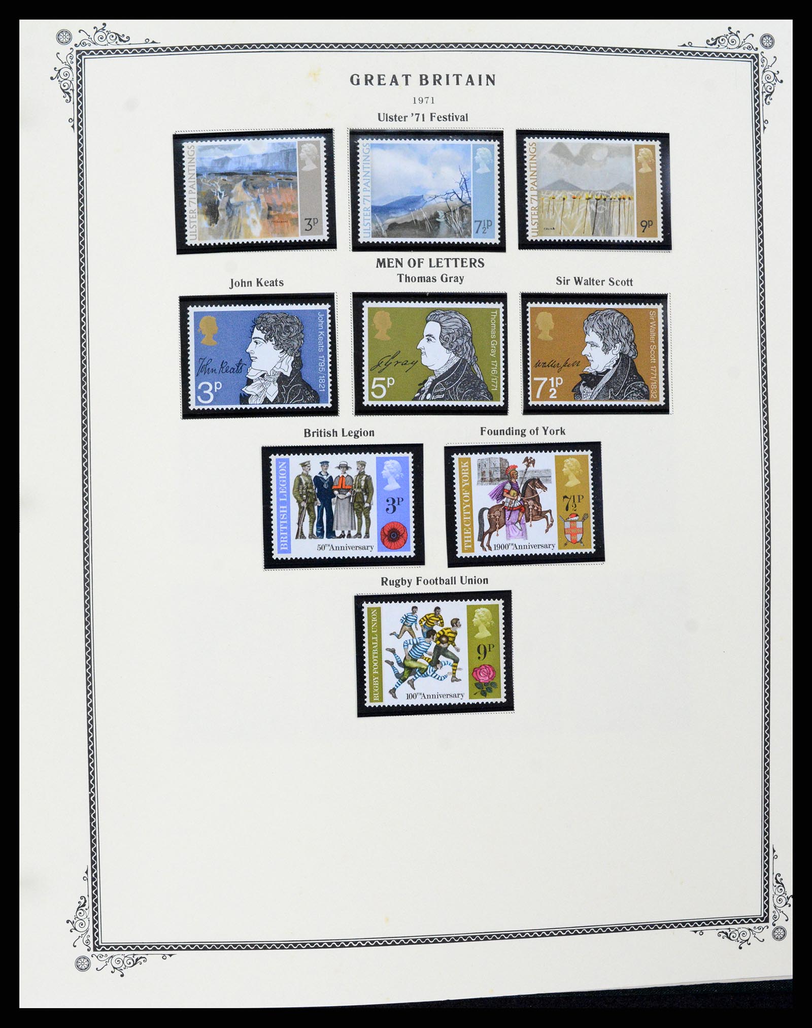 37630 072 - Postzegelverzameling 37630 Engeland 1840-1990.