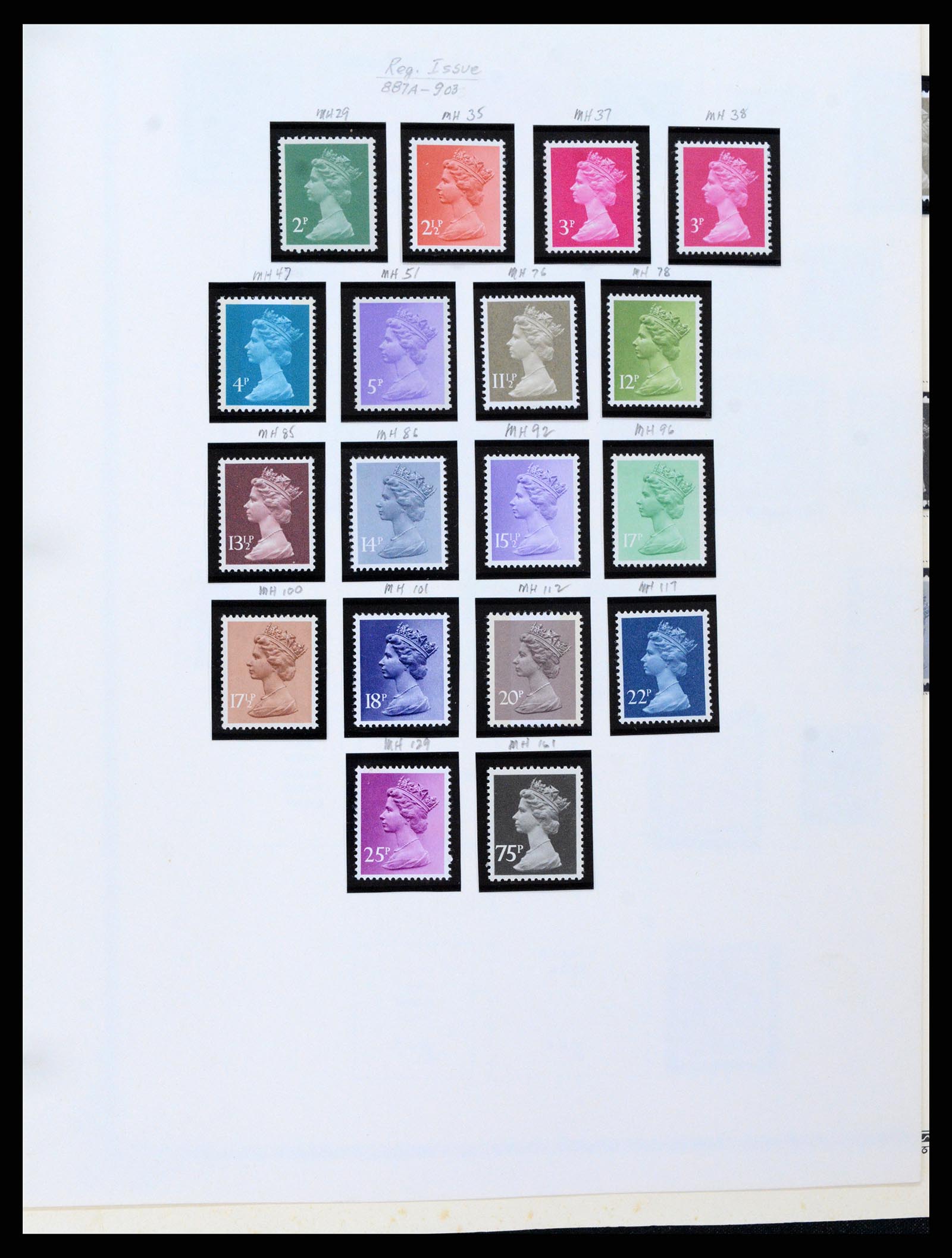 37630 101 - Postzegelverzameling 37630 Engeland 1840-1990.
