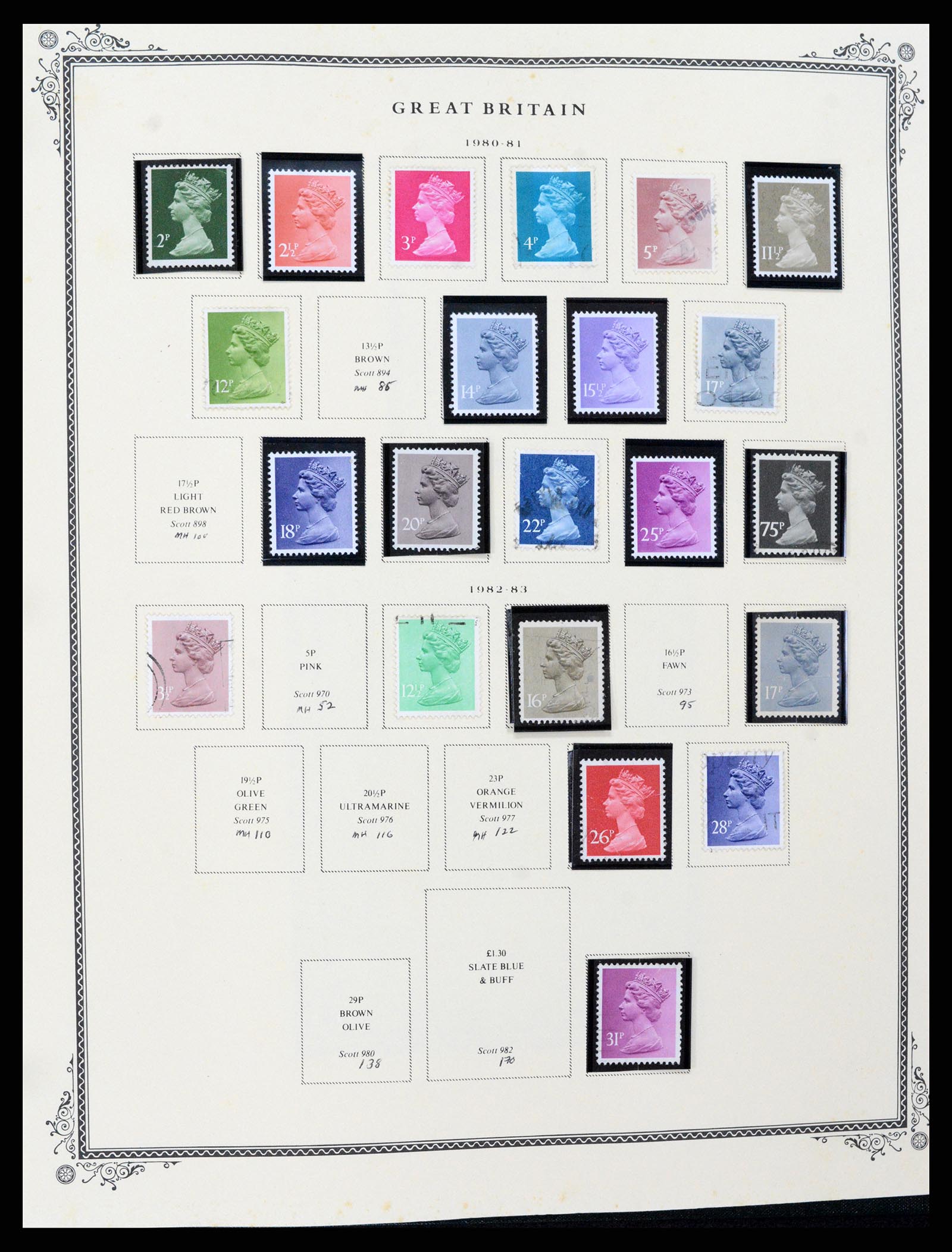 37630 102 - Postzegelverzameling 37630 Engeland 1840-1990.