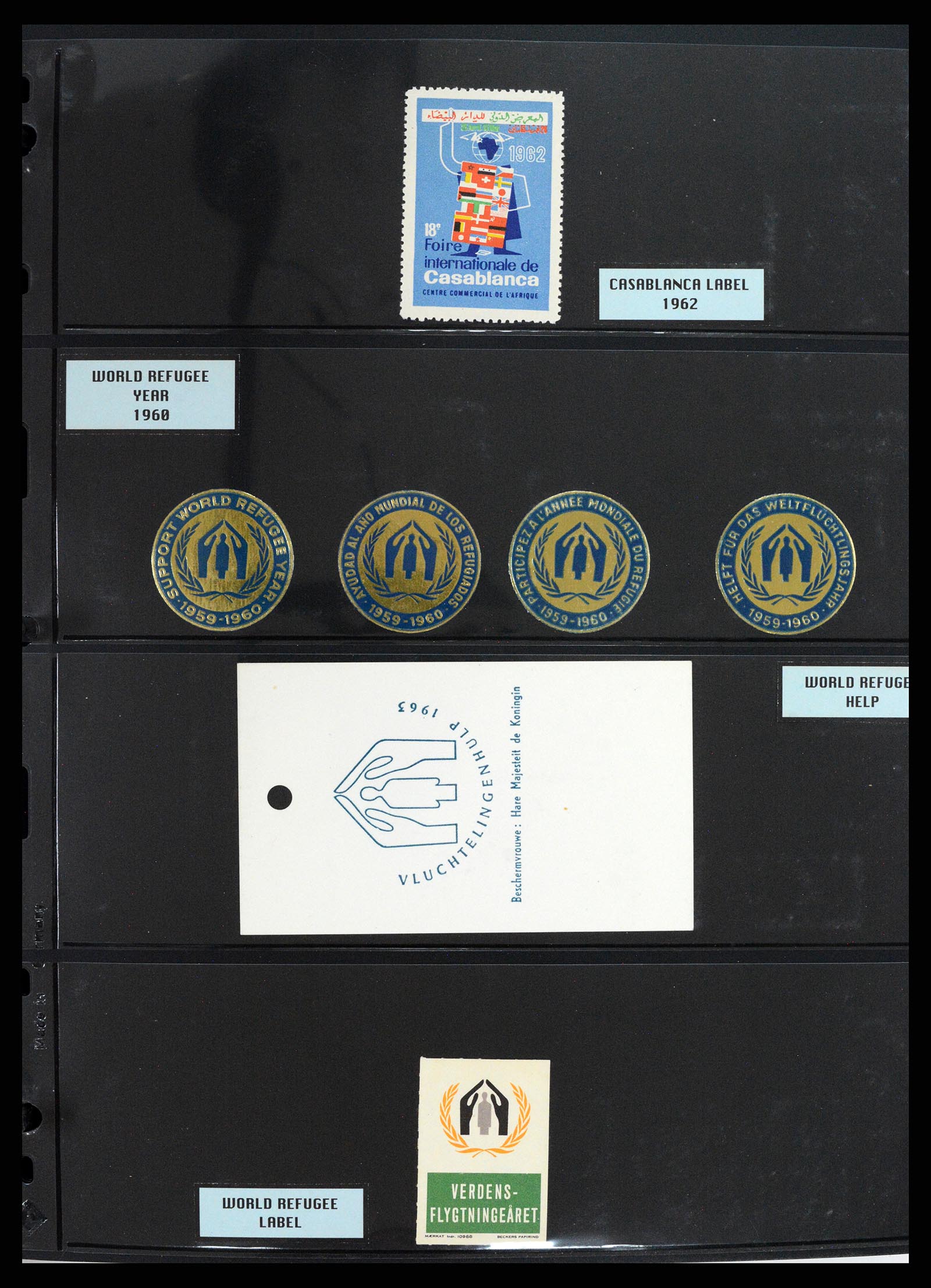 37631 003 - Postzegelverzameling 37631 Verenigde Naties cinderella's 1942-2006.