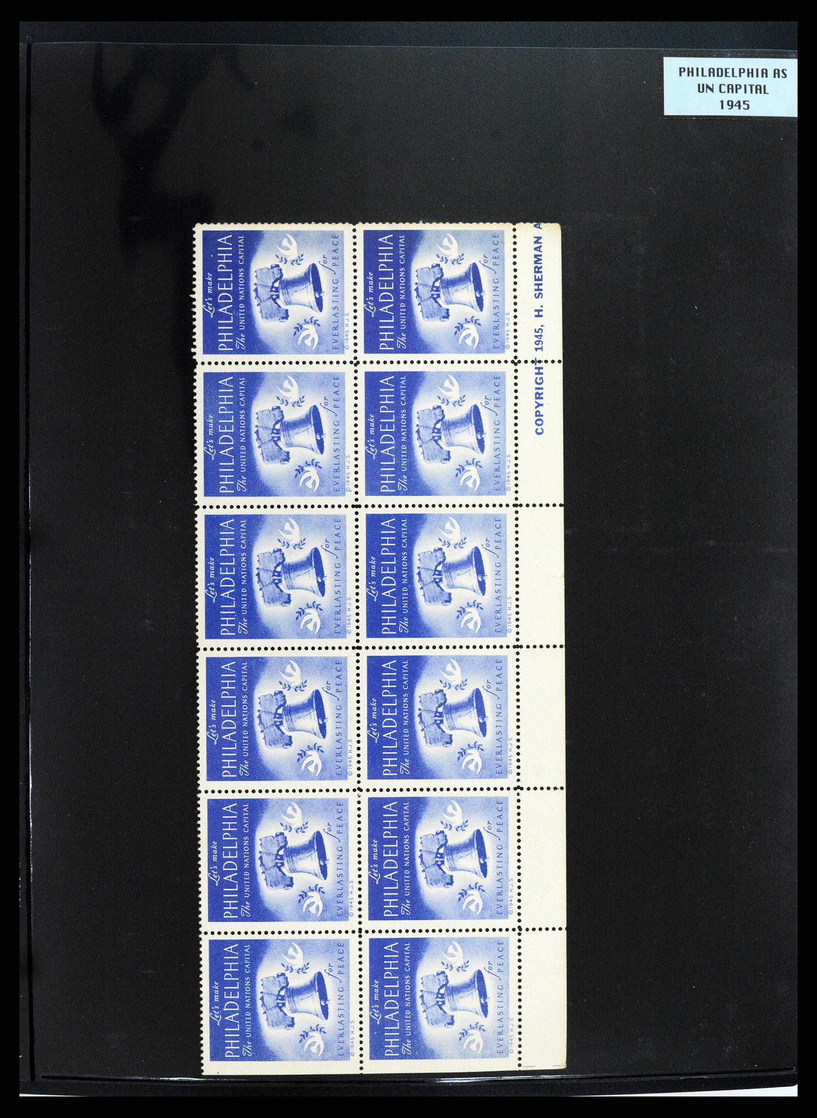 37631 013 - Stamp collection 37631 United Nations cinderella's 1942-2006.