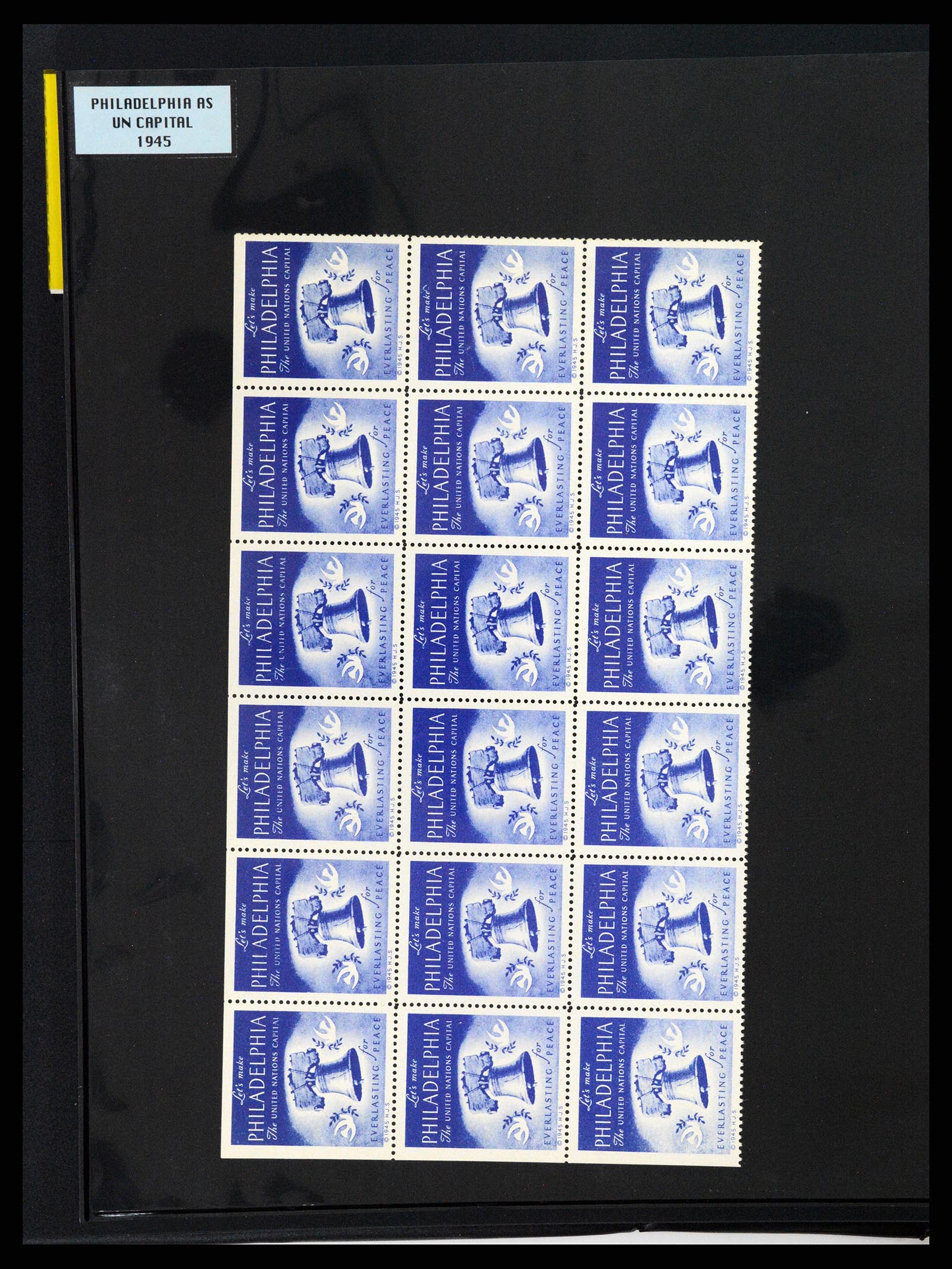 37631 015 - Postzegelverzameling 37631 Verenigde Naties cinderella's 1942-2006.