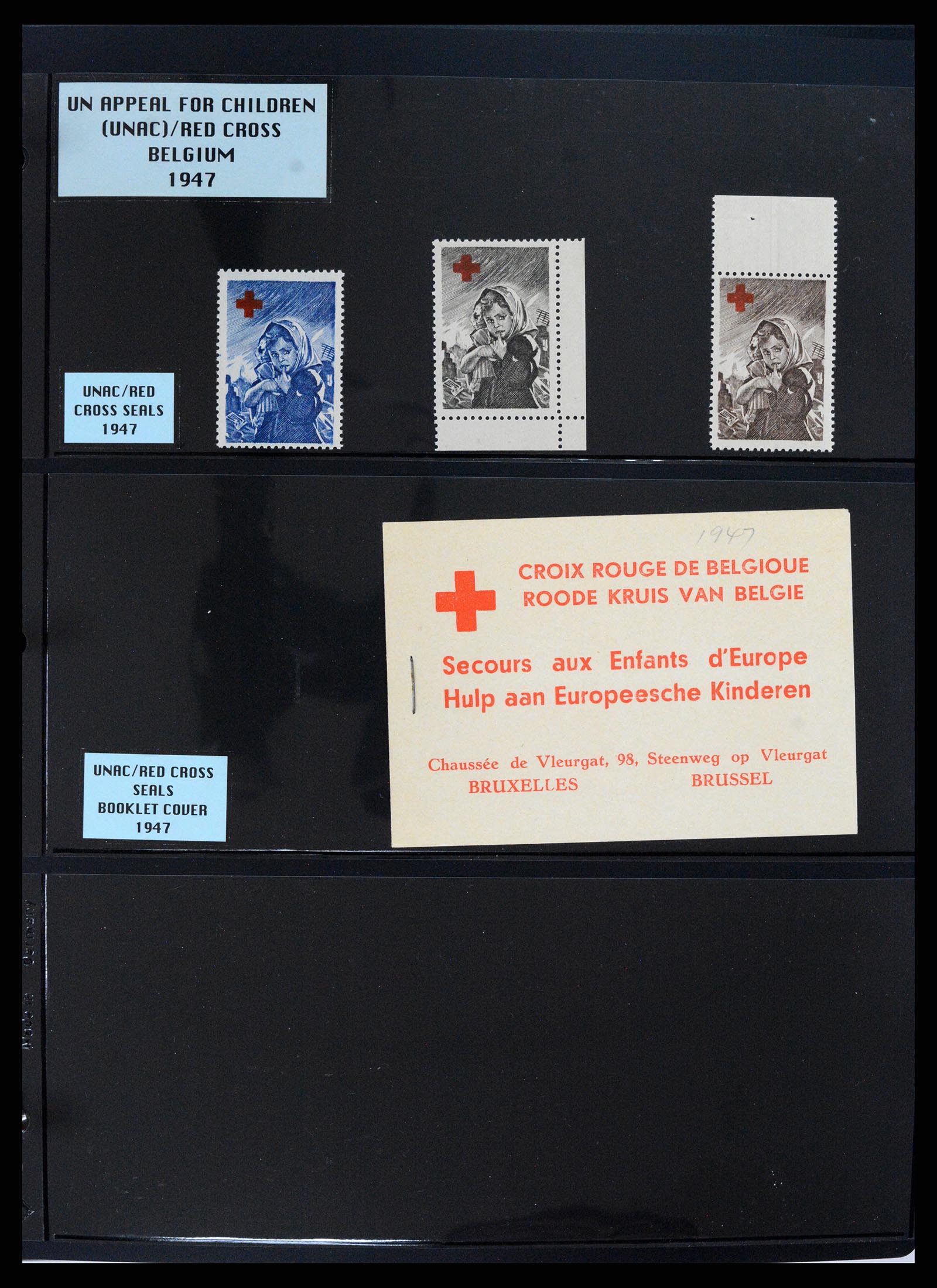 37631 042 - Postzegelverzameling 37631 Verenigde Naties cinderella's 1942-2006.