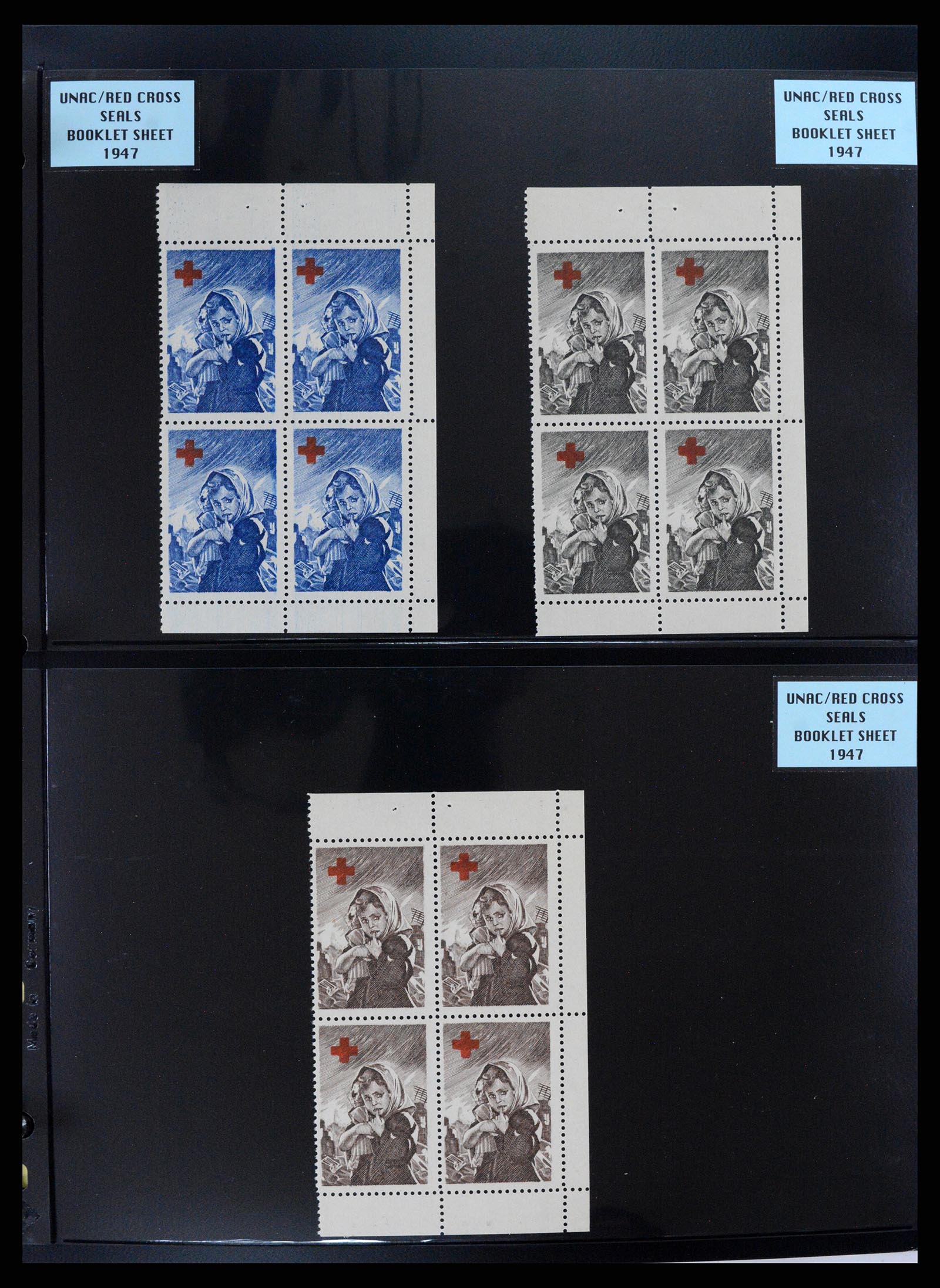 37631 043 - Postzegelverzameling 37631 Verenigde Naties cinderella's 1942-2006.
