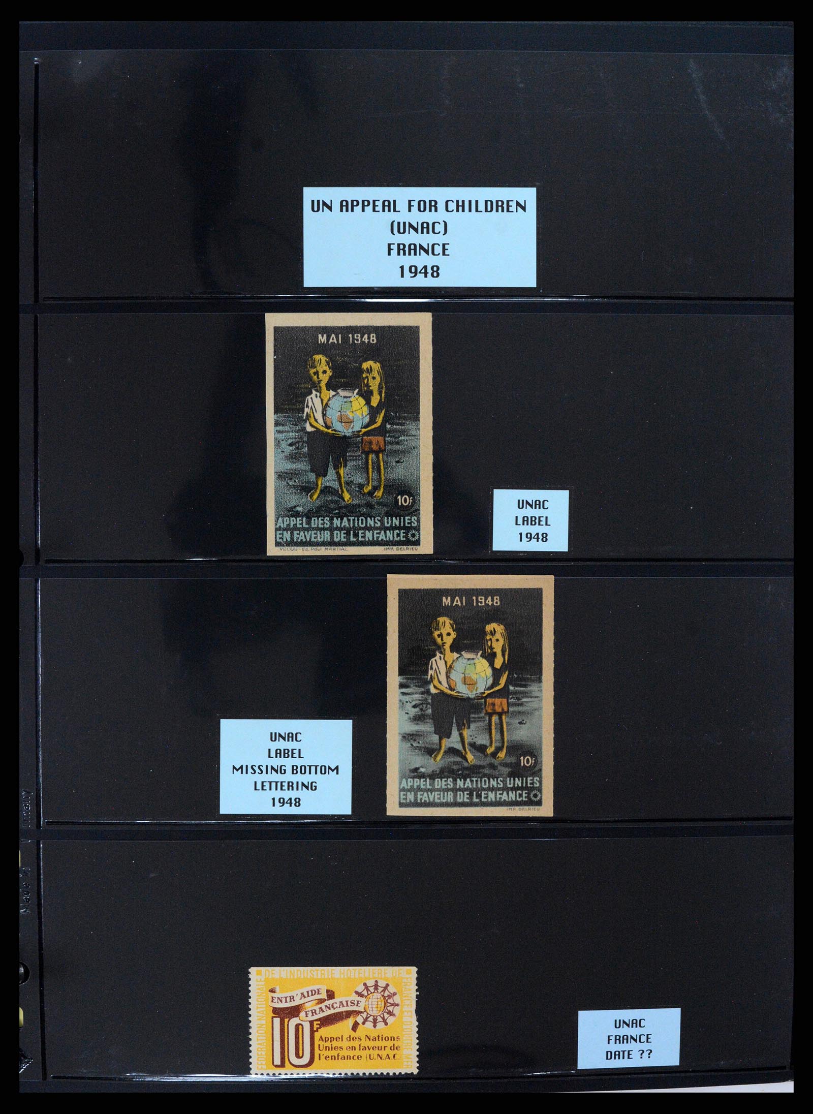 37631 044 - Postzegelverzameling 37631 Verenigde Naties cinderella's 1942-2006.