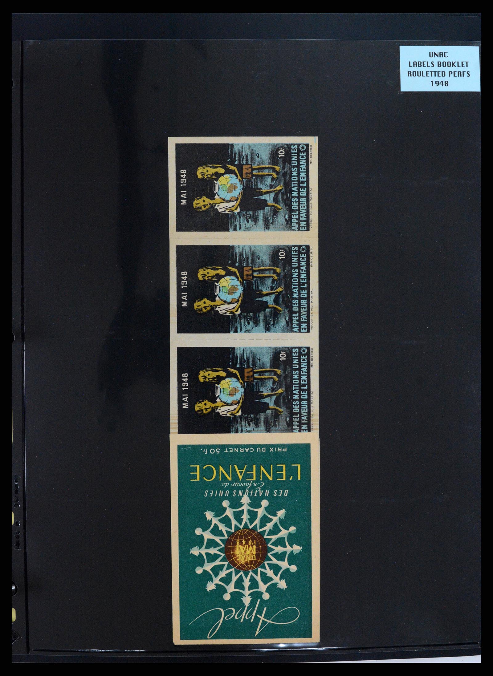 37631 045 - Postzegelverzameling 37631 Verenigde Naties cinderella's 1942-2006.