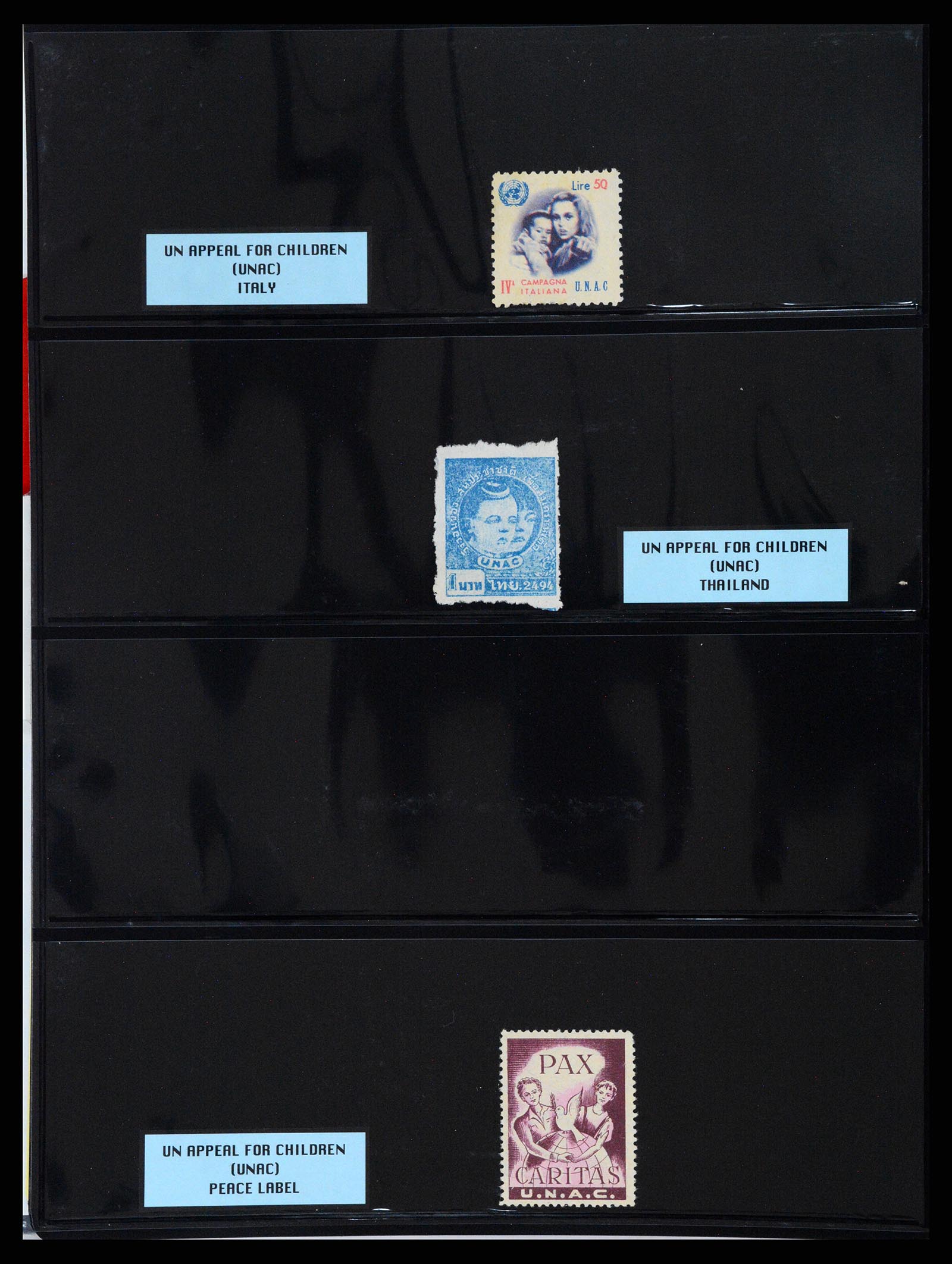 37631 046 - Postzegelverzameling 37631 Verenigde Naties cinderella's 1942-2006.