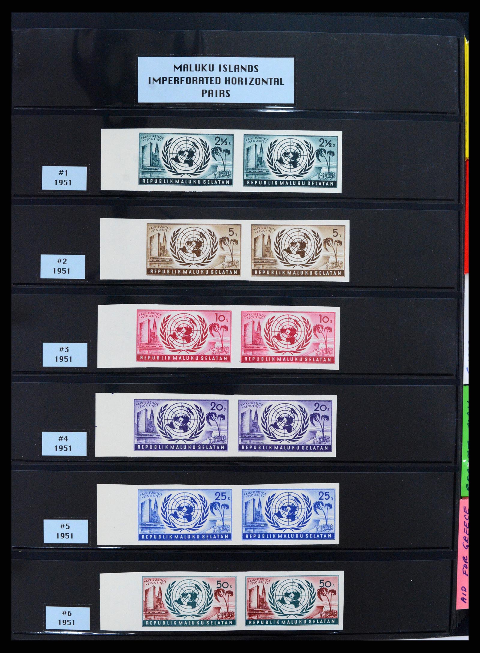 37631 052 - Postzegelverzameling 37631 Verenigde Naties cinderella's 1942-2006.