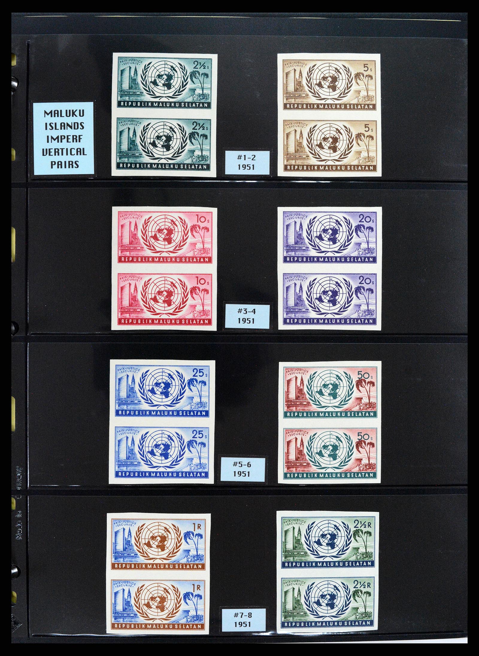 37631 054 - Postzegelverzameling 37631 Verenigde Naties cinderella's 1942-2006.