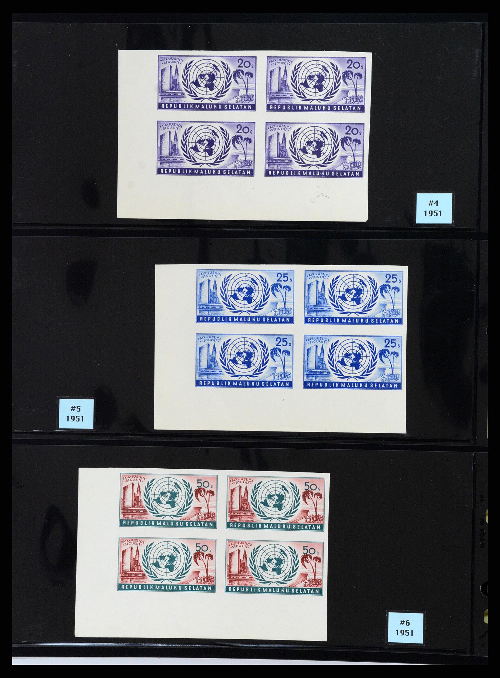 37631 060 - Postzegelverzameling 37631 Verenigde Naties cinderella's 1942-2006.