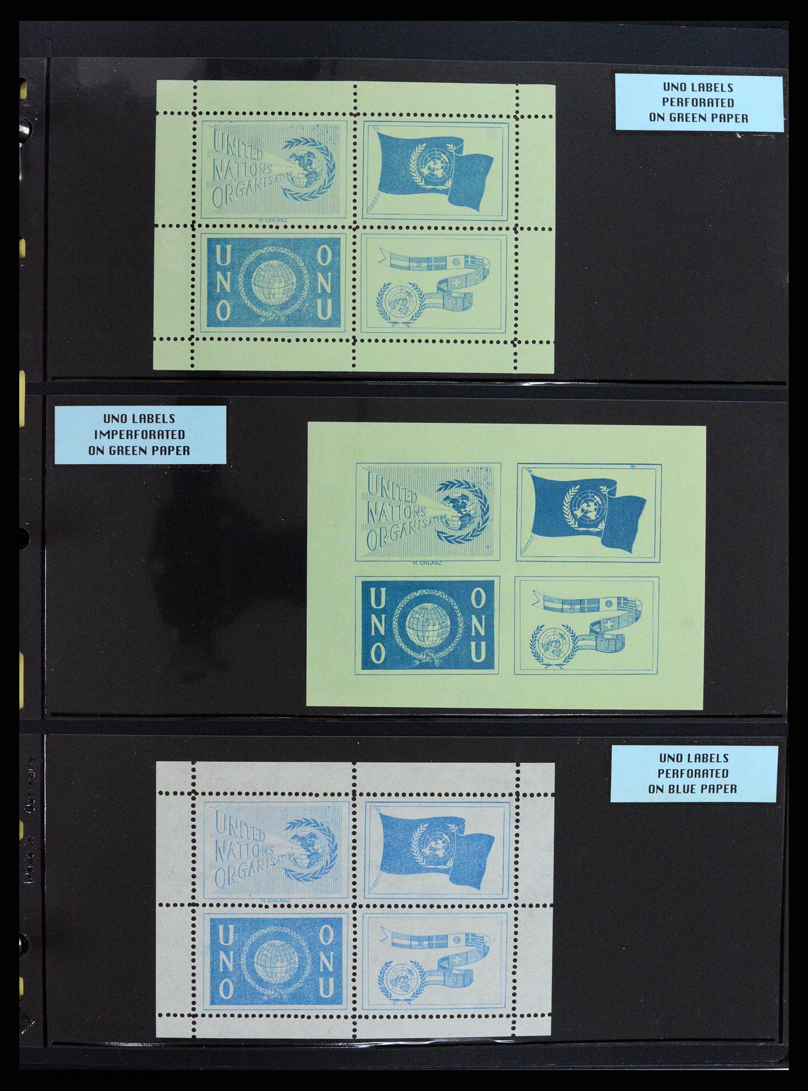 37631 064 - Stamp collection 37631 United Nations cinderella's 1942-2006.