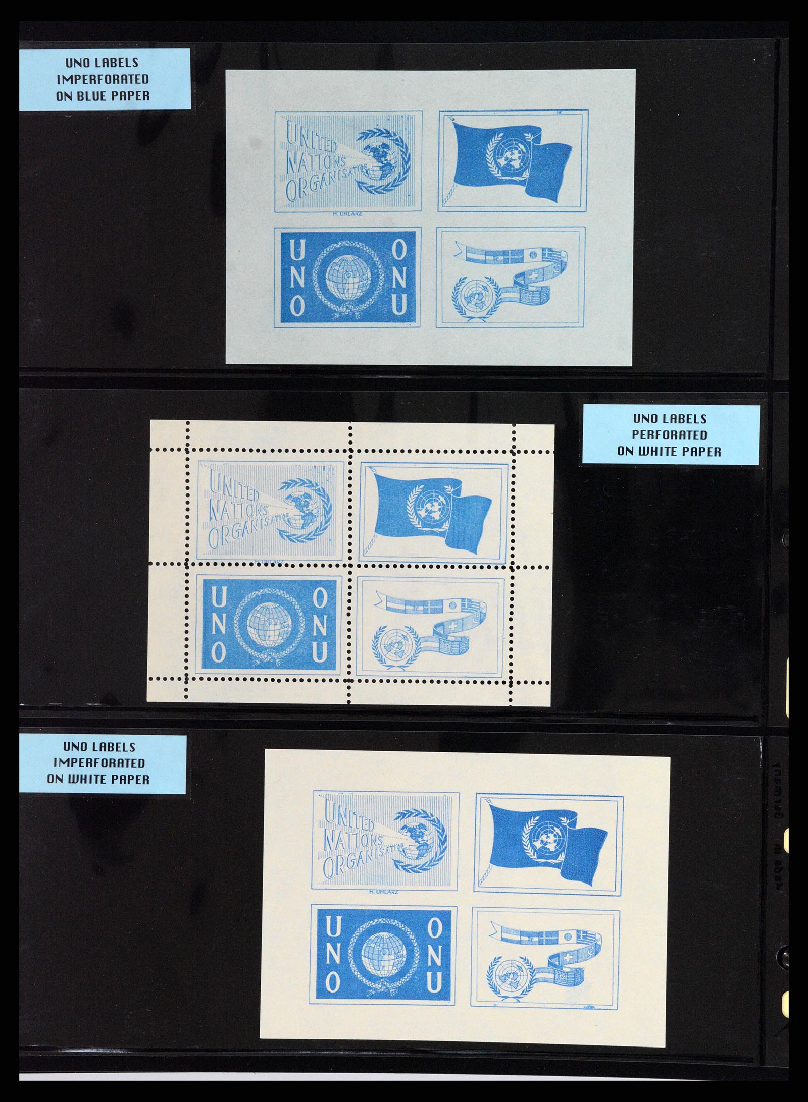 37631 065 - Stamp collection 37631 United Nations cinderella's 1942-2006.