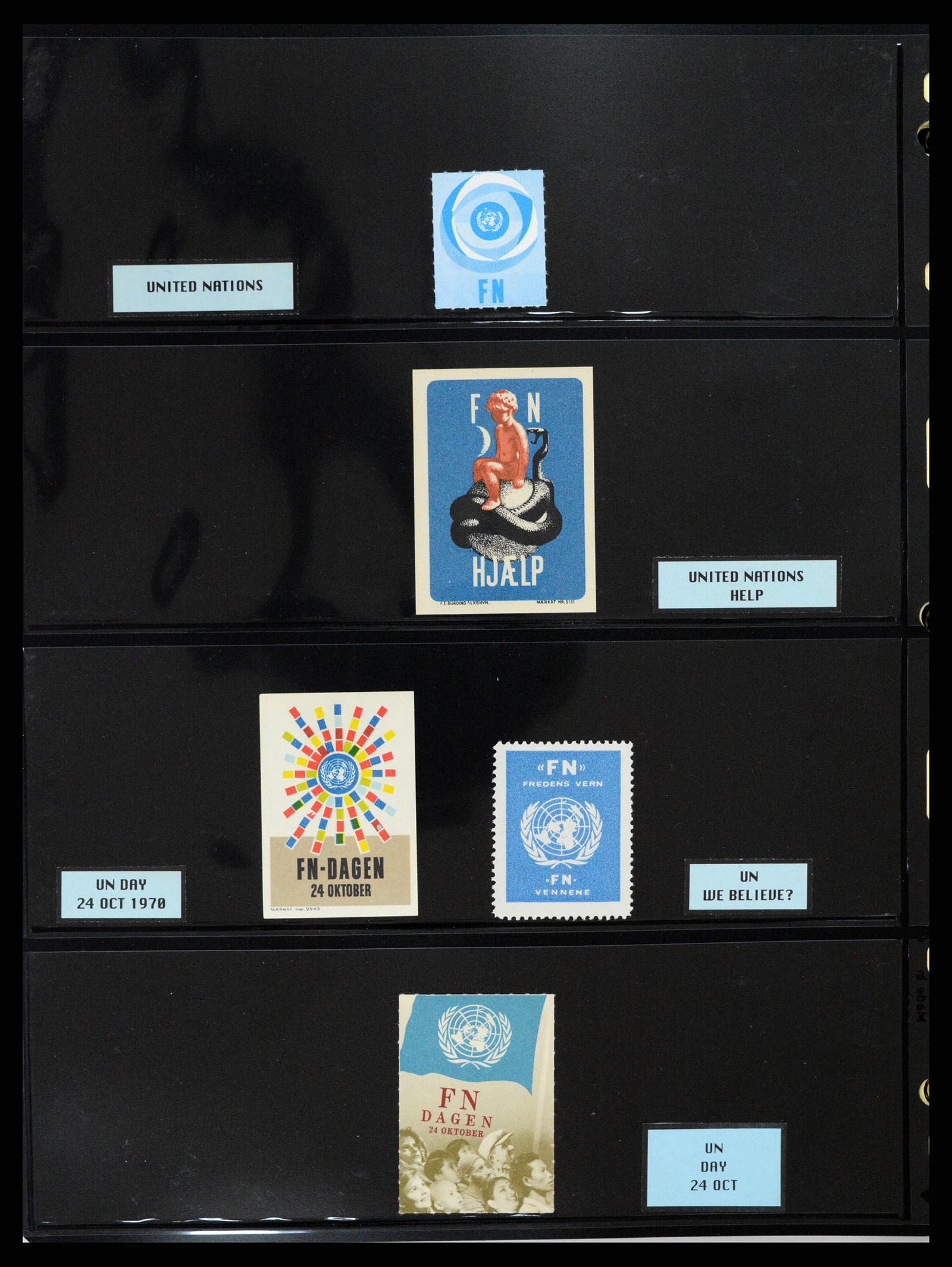 37631 142 - Stamp collection 37631 United Nations cinderella's 1942-2006.