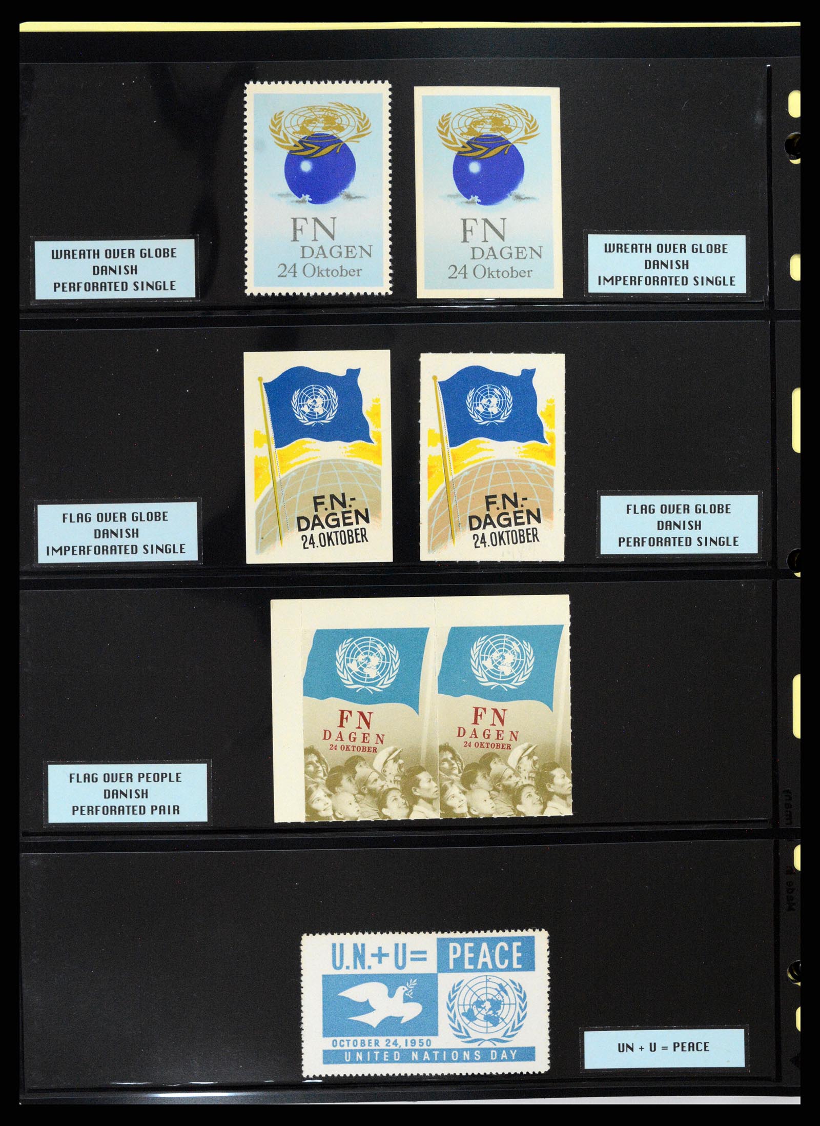 37631 146 - Stamp collection 37631 United Nations cinderella's 1942-2006.