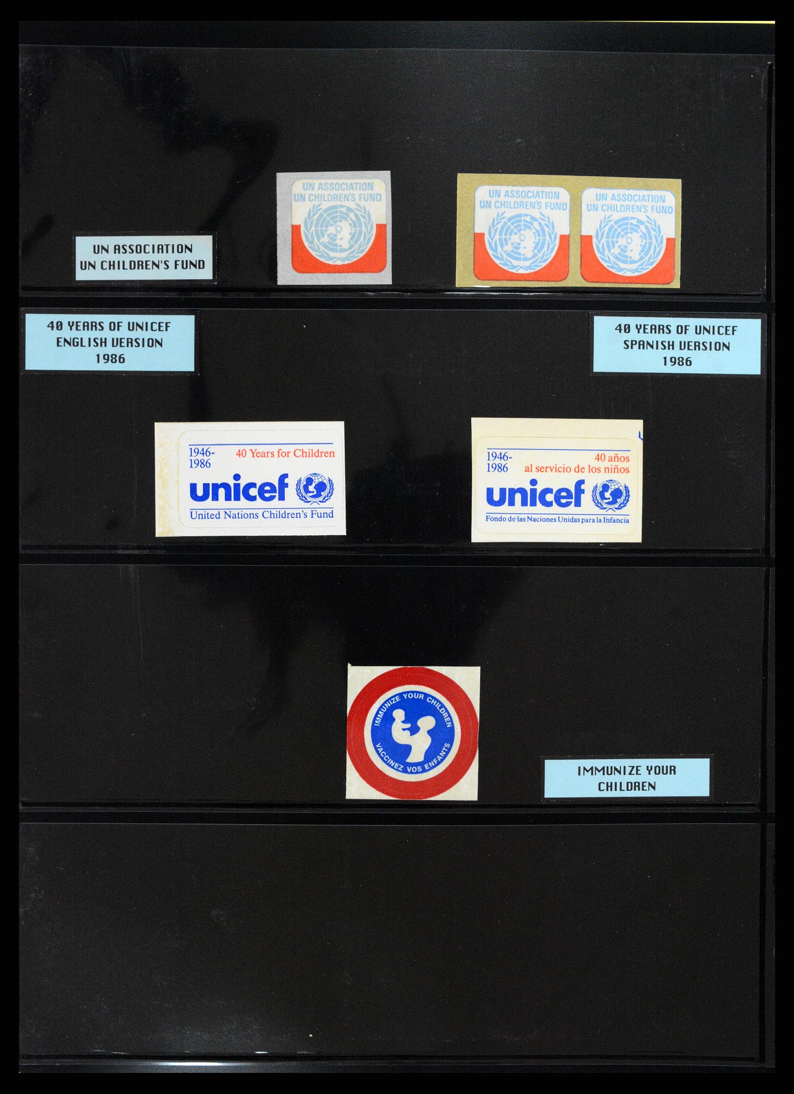 37631 163 - Postzegelverzameling 37631 Verenigde Naties cinderella's 1942-2006.