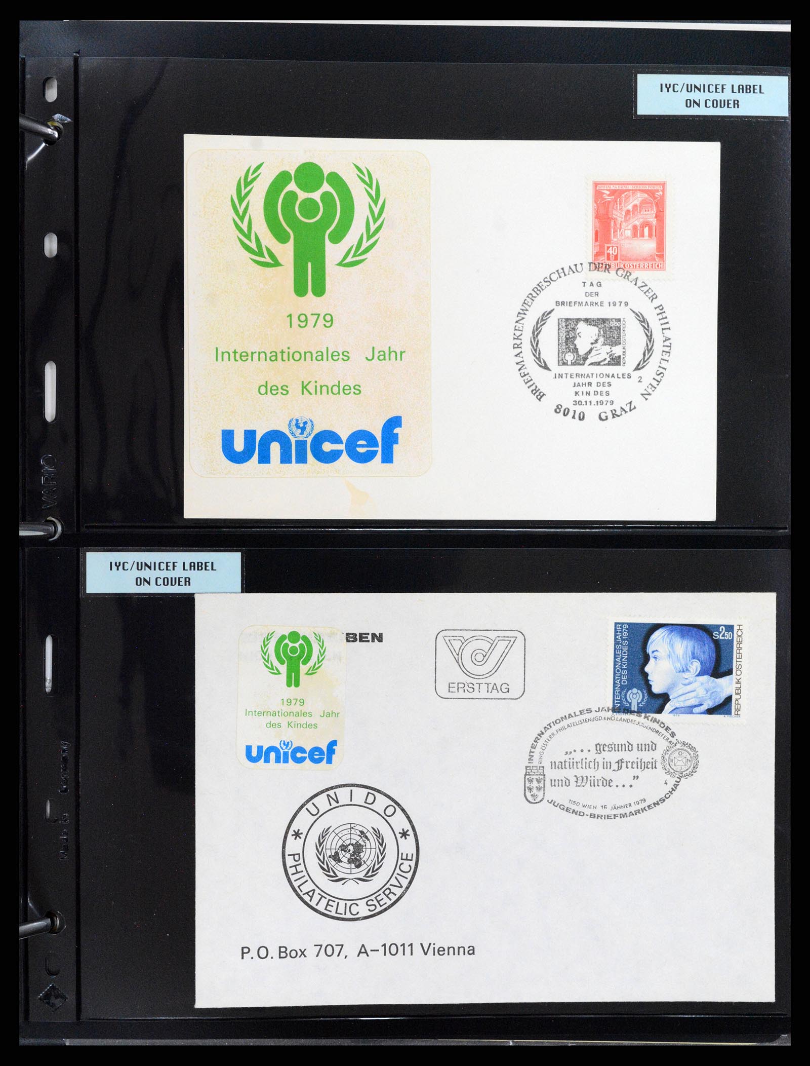 37631 164 - Stamp collection 37631 United Nations cinderella's 1942-2006.