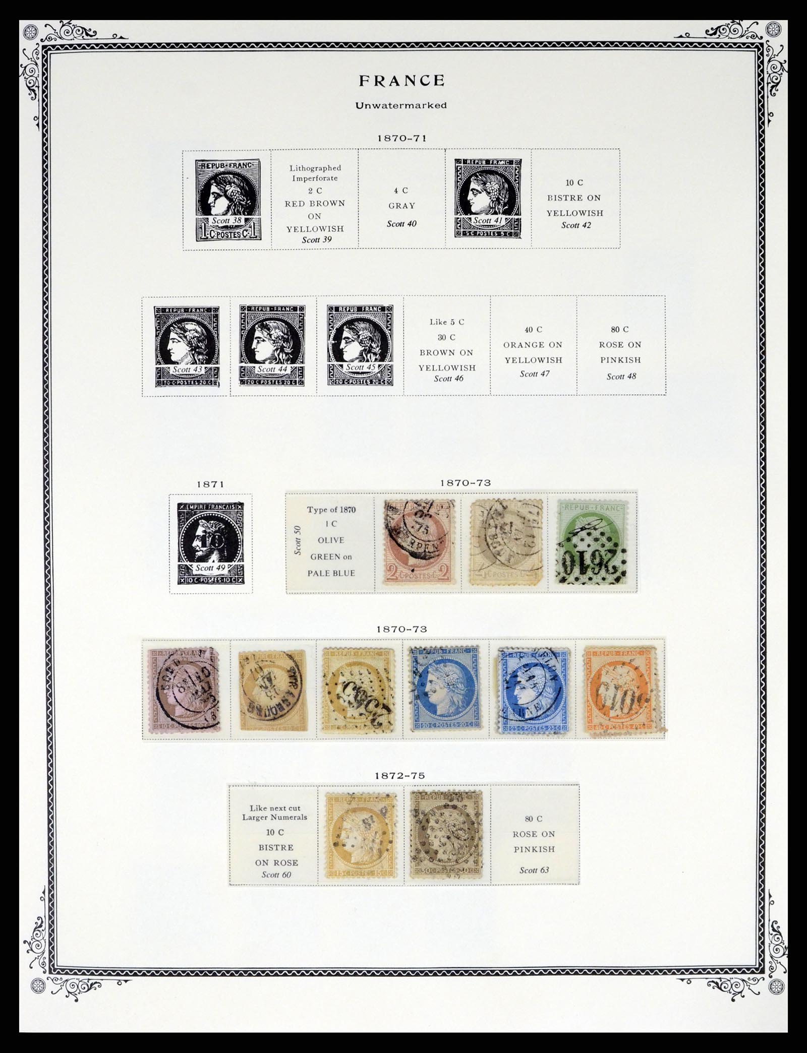 37632 002 - Postzegelverzameling 37632 Frankrijk 1849-2001.