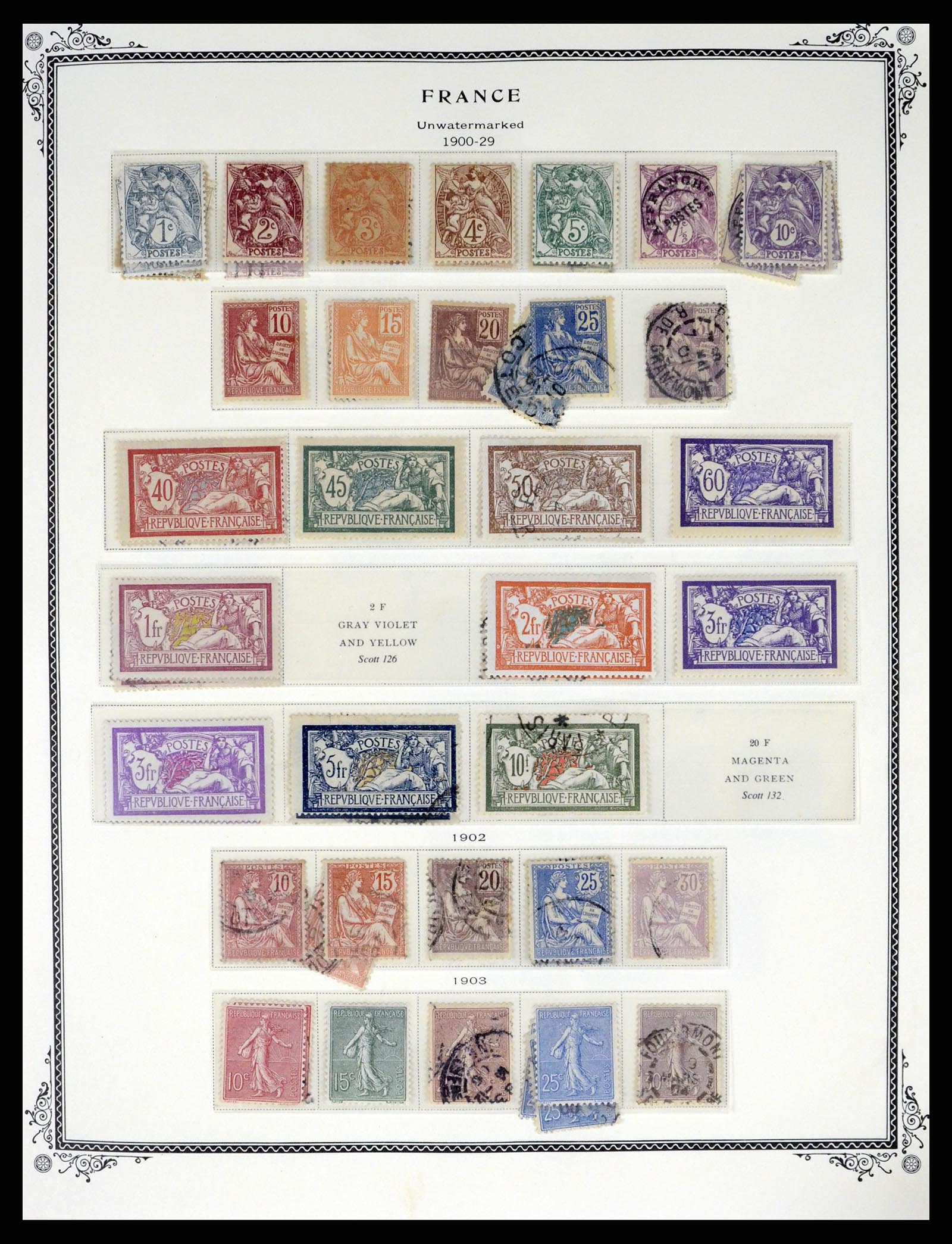 37632 004 - Postzegelverzameling 37632 Frankrijk 1849-2001.