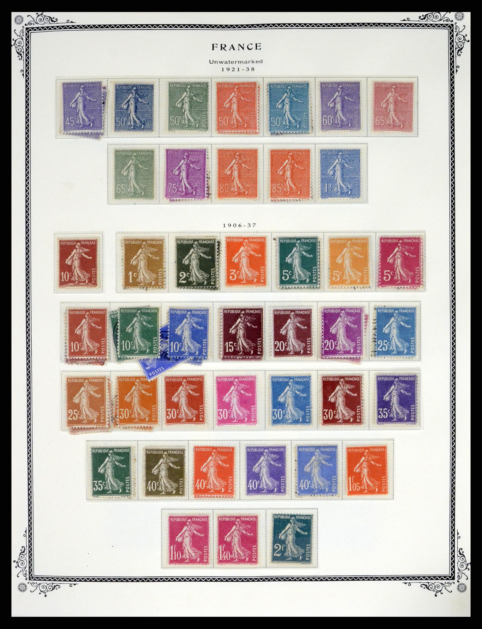 37632 006 - Postzegelverzameling 37632 Frankrijk 1849-2001.