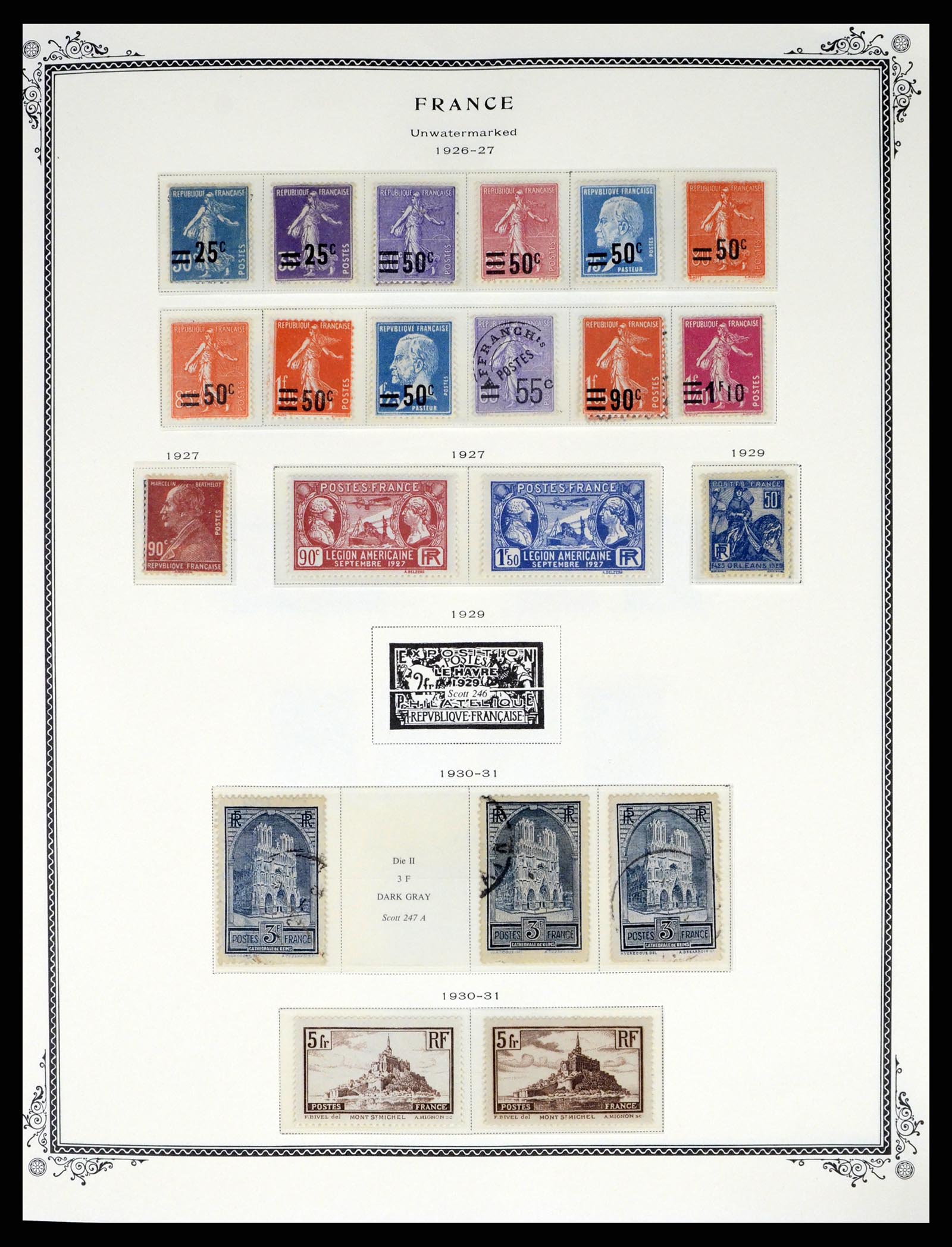 37632 008 - Postzegelverzameling 37632 Frankrijk 1849-2001.
